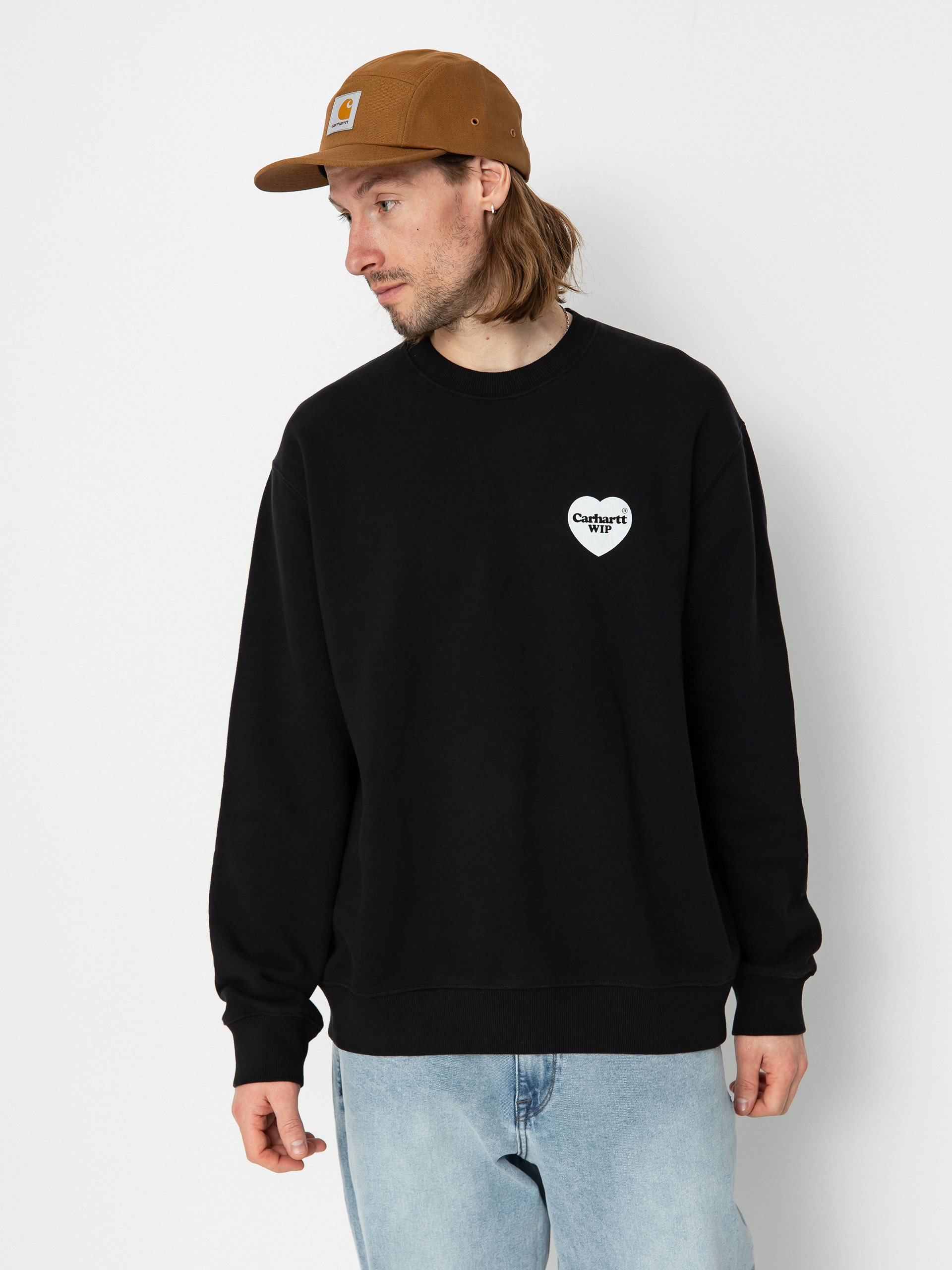 Carhartt WIP Heart Bandana Sweatshirt black black white