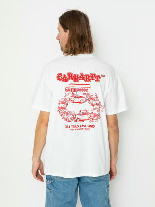Carhartt WIP Fast Food T-shirt (white/red)