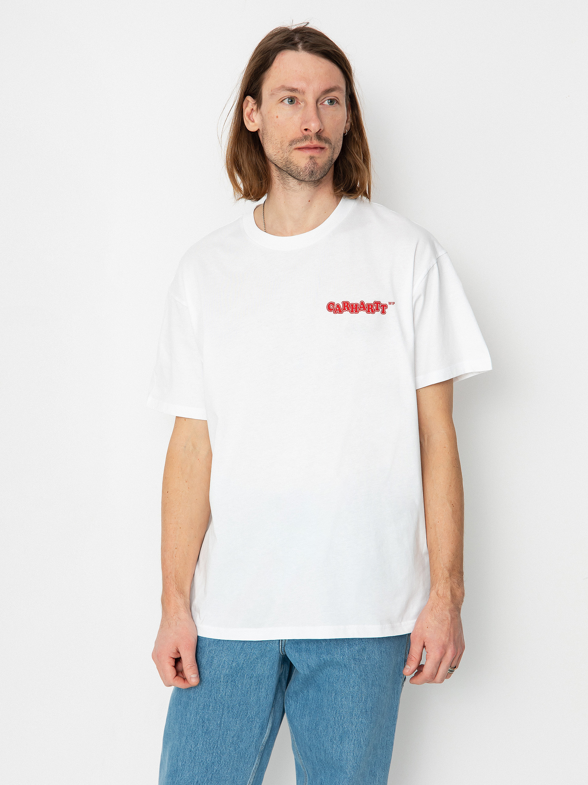Carhartt WIP Fast Food T-shirt (white/red)