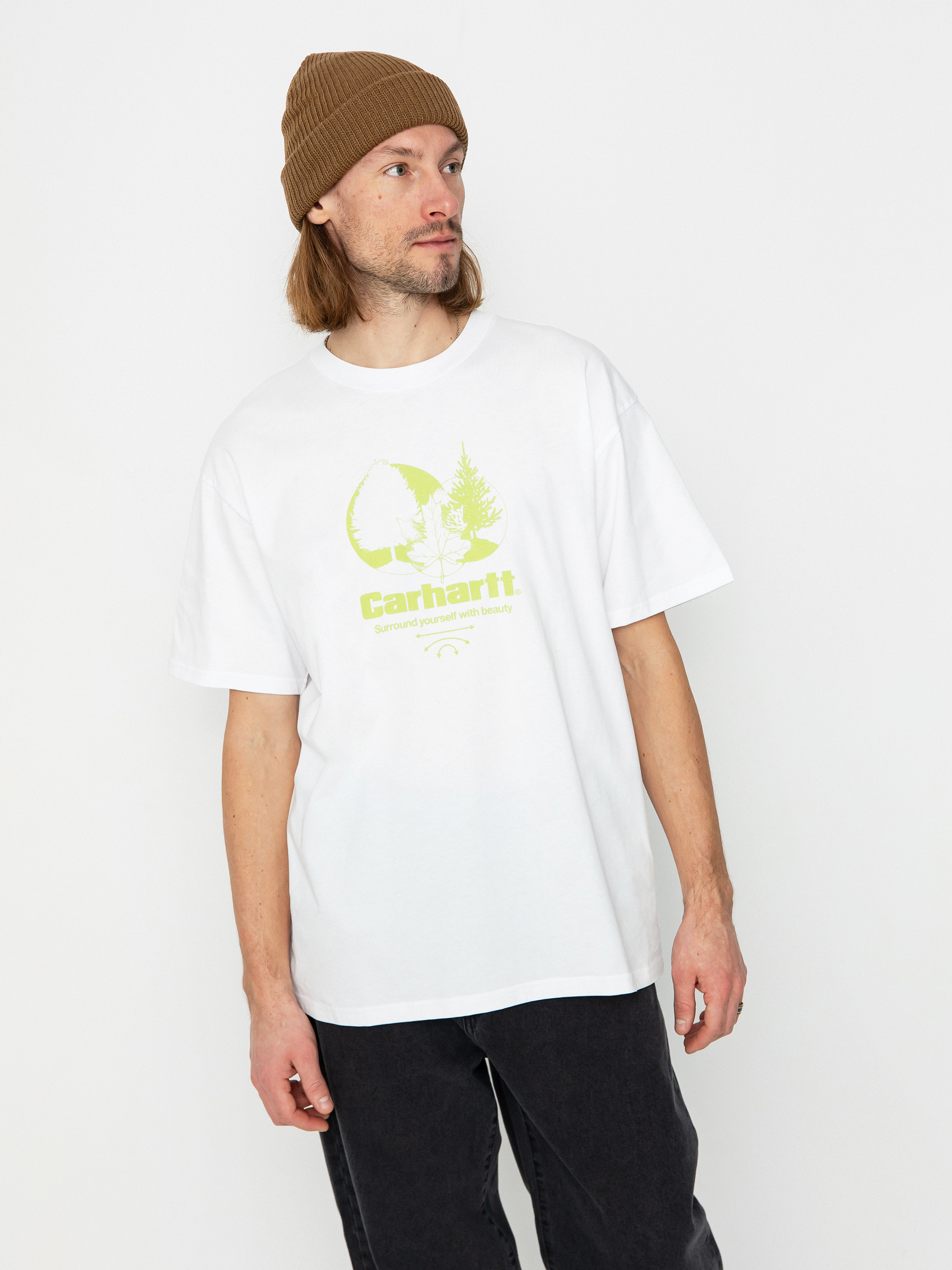 【Carhartt】 S/S SURROUND T-SHIRT Carhartt WIP Surround T-shirt - yellow (sunray)