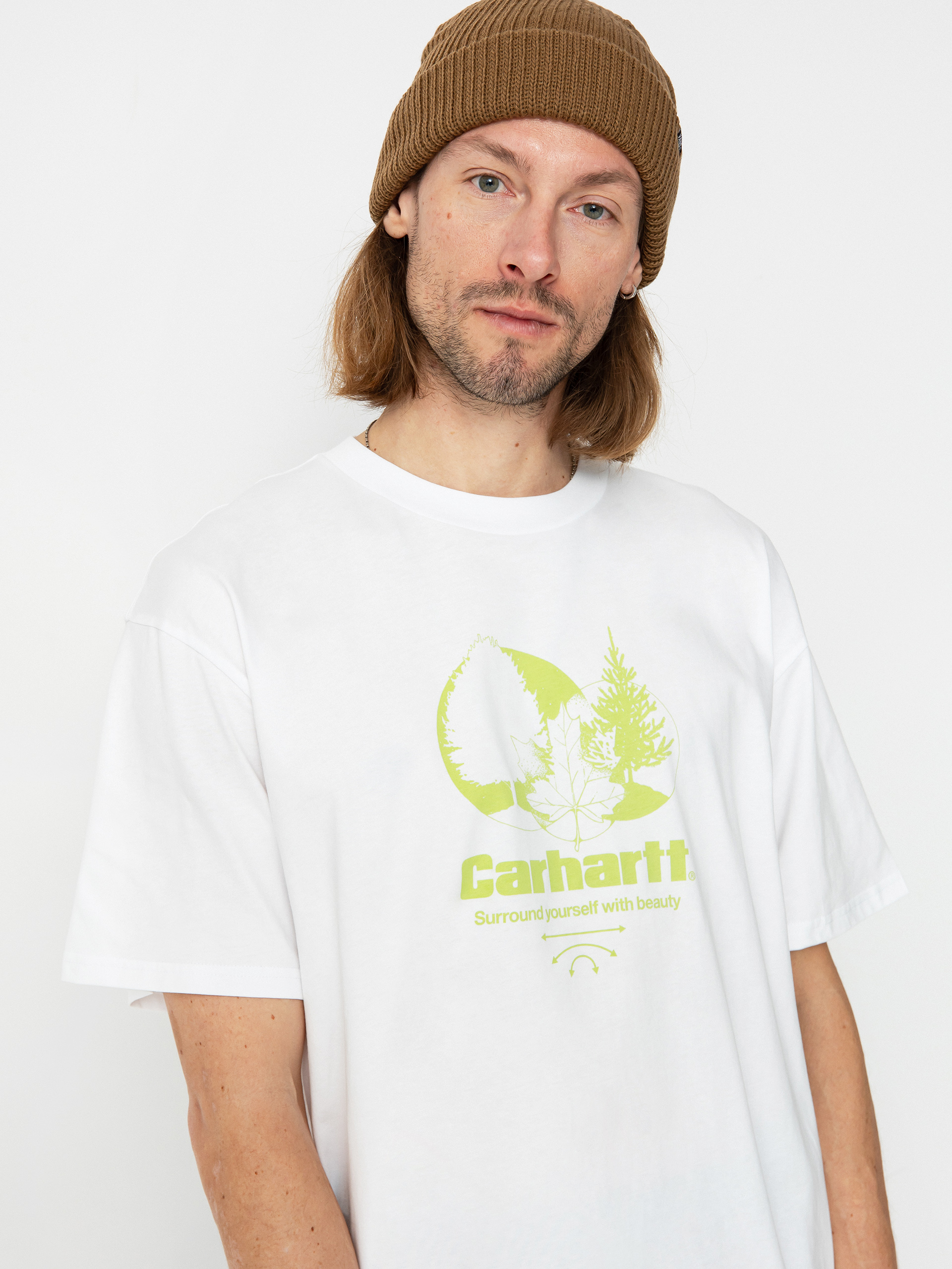 【Carhartt】 S/S SURROUND T-SHIRT Carhartt WIP Surround T-shirt - yellow (sunray)