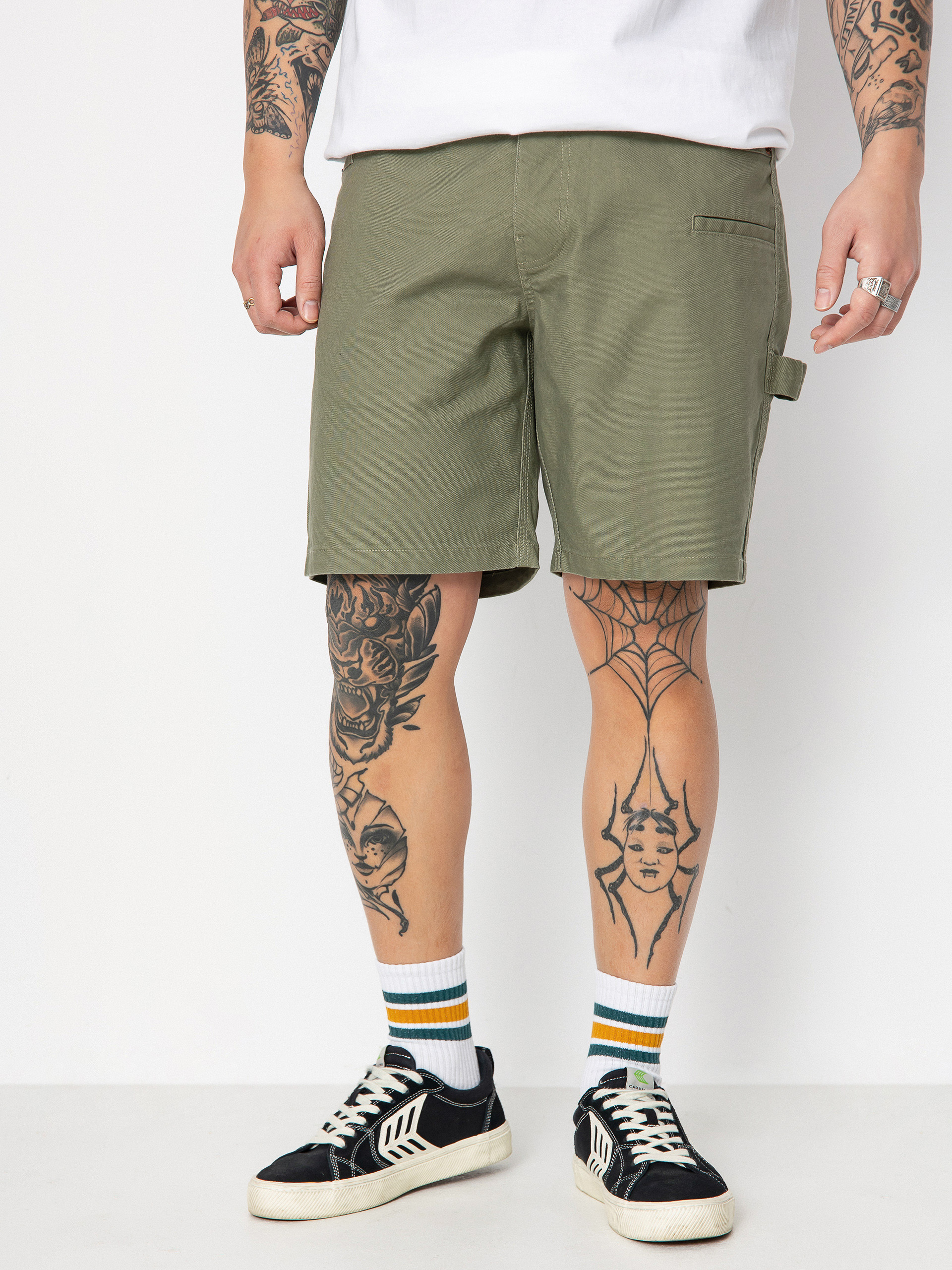 Brixton Builders Carpenter Shorts (olive surplus)