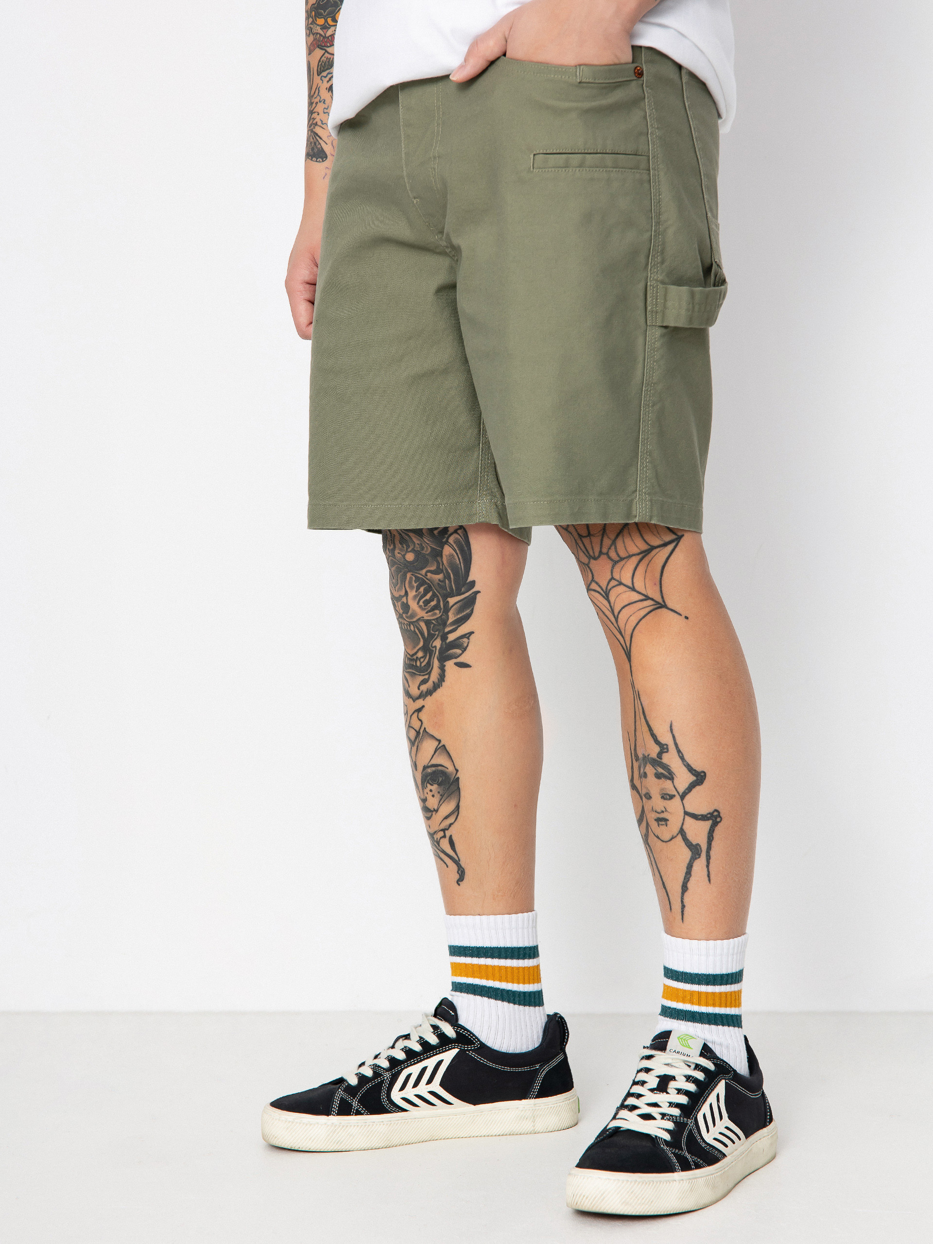 Brixton Builders Carpenter Shorts (olive surplus)