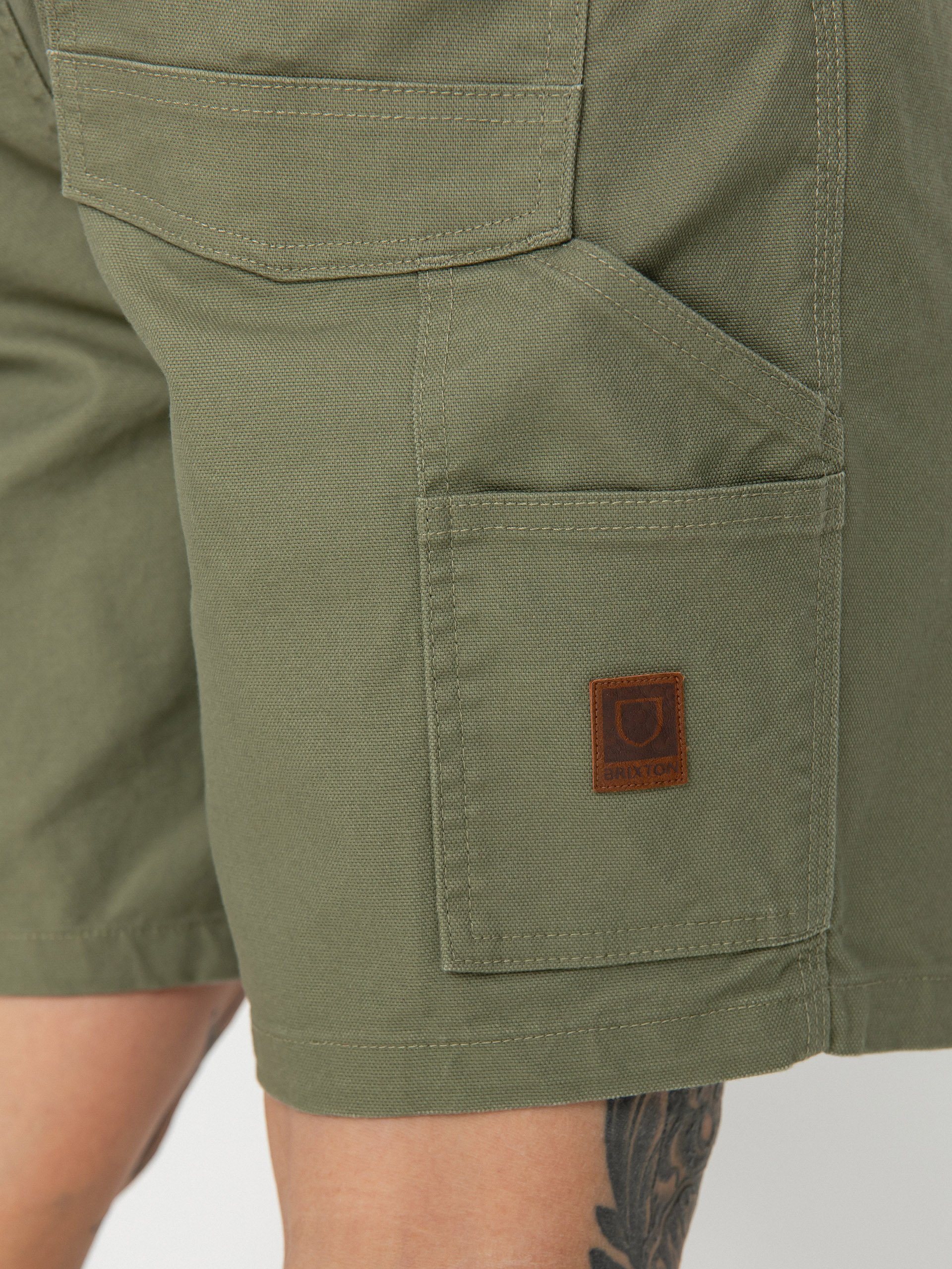 Brixton Builders Carpenter Shorts (olive surplus)