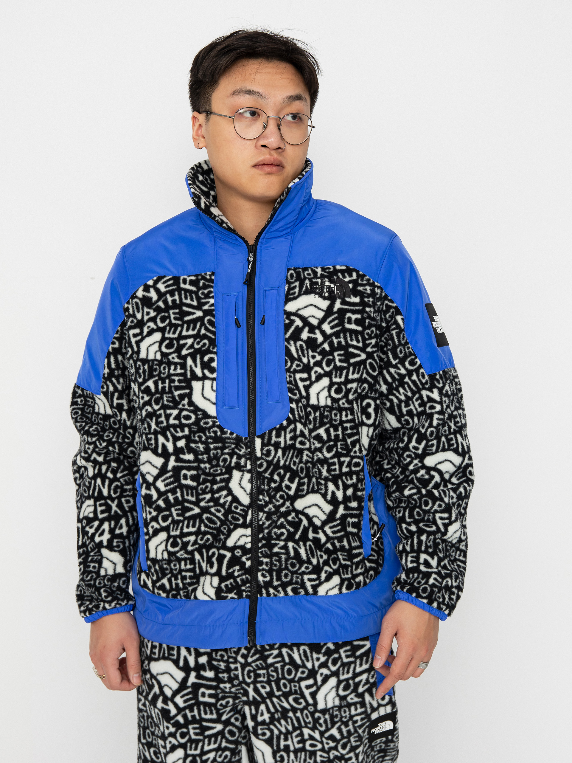 The North Face Fleeski Y2K Fz Print Jacket - blue (tnf black 
