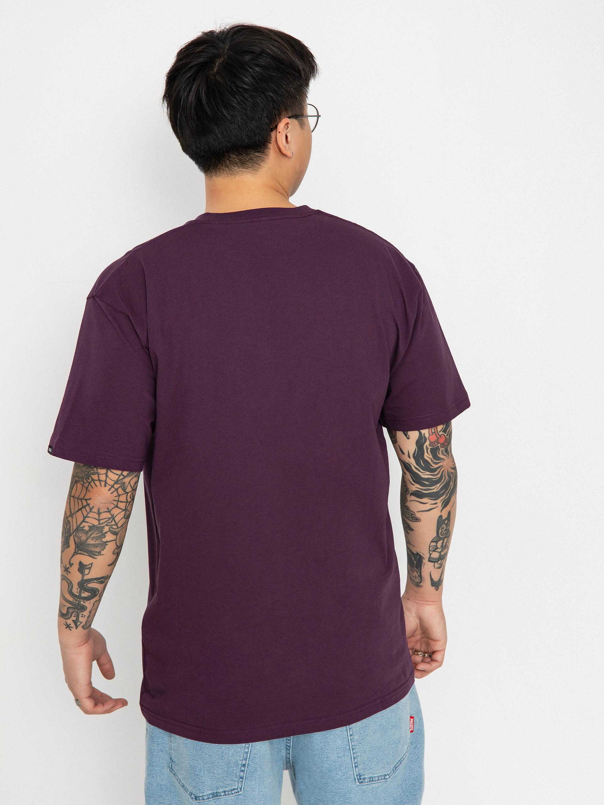 Vans Lower Corecase T-shirt (blackberrywine/malibubl)