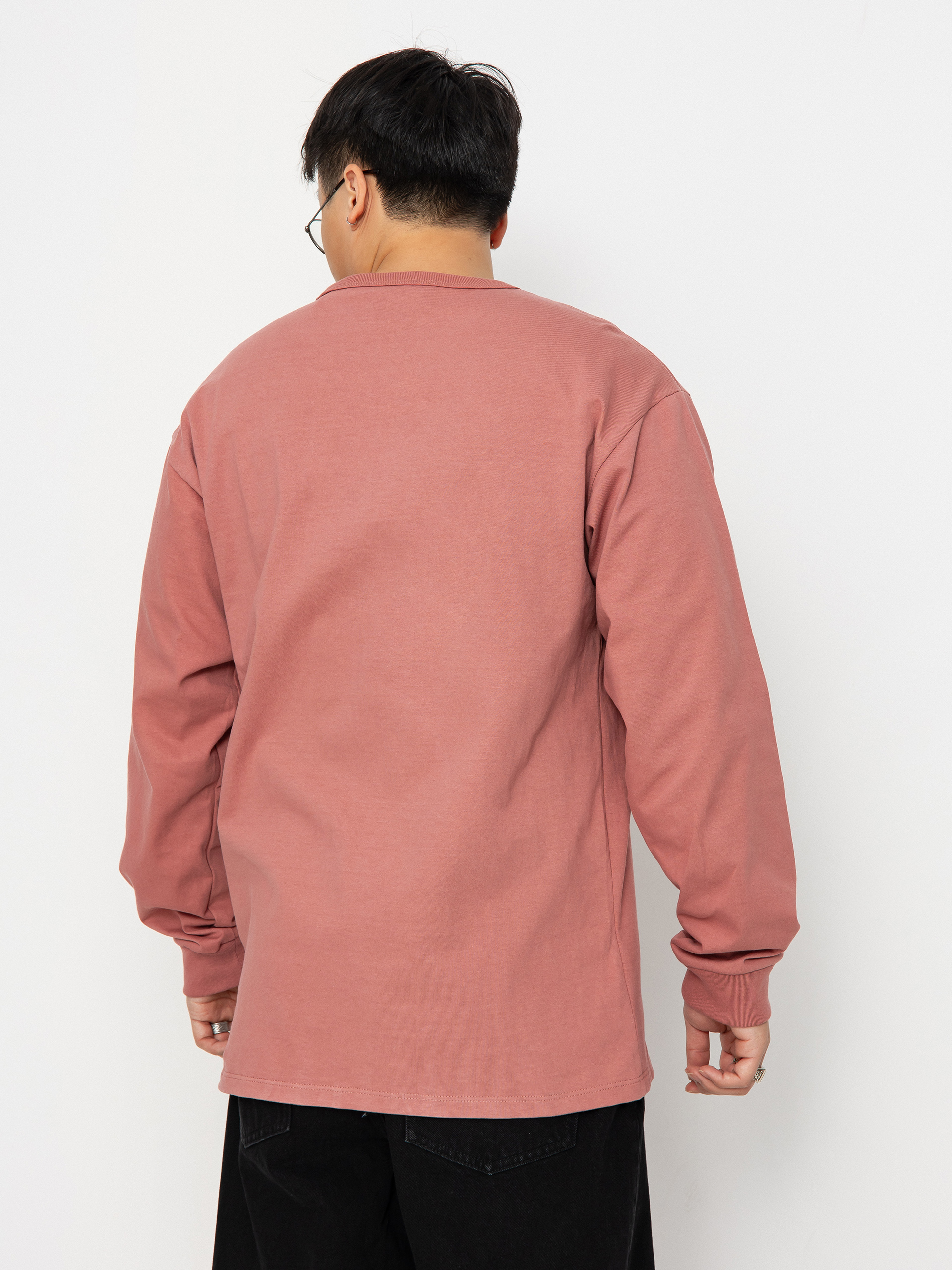 Pink long sleeve vans shirt online