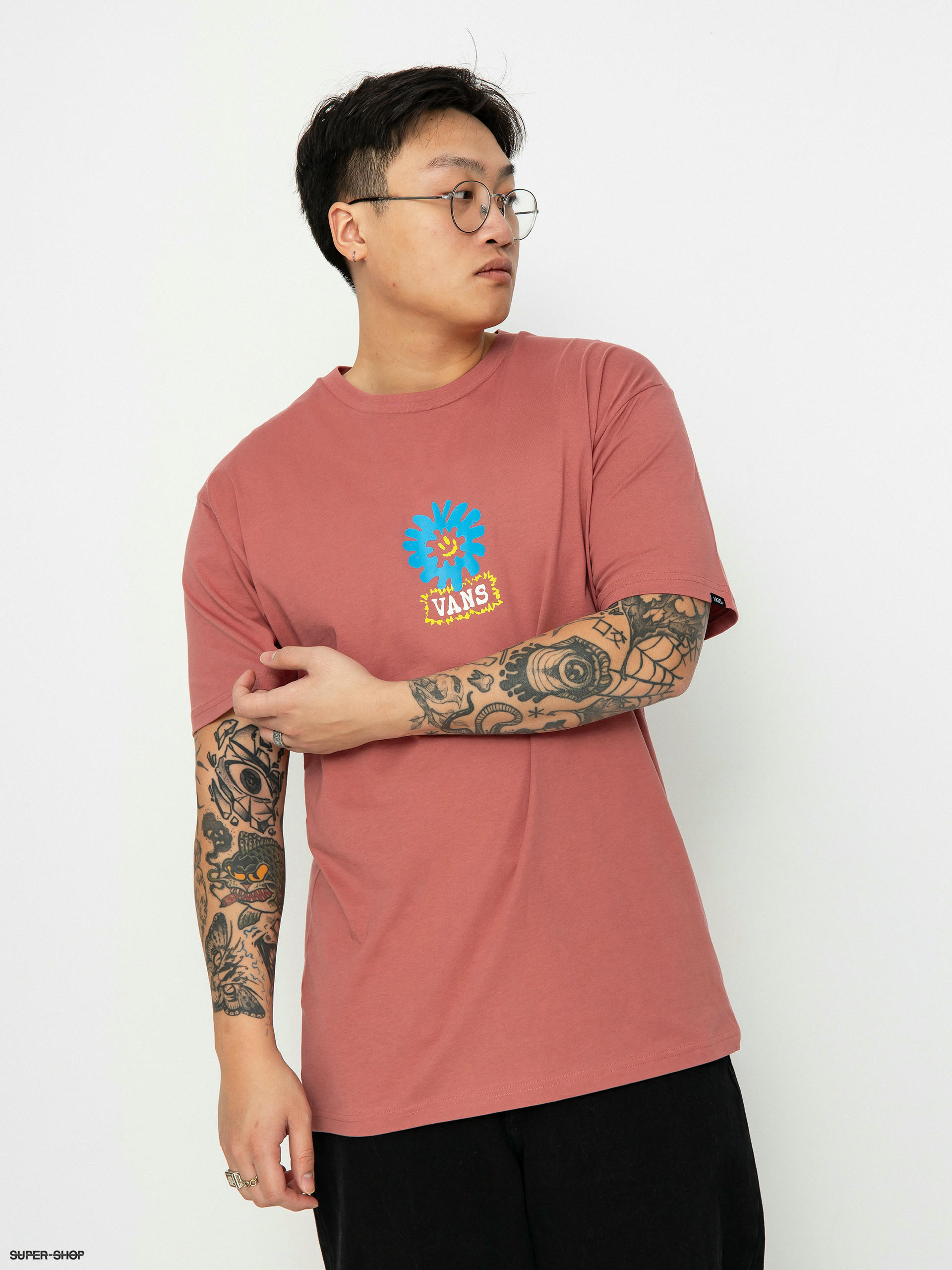 Vans shirt hot sale with roses