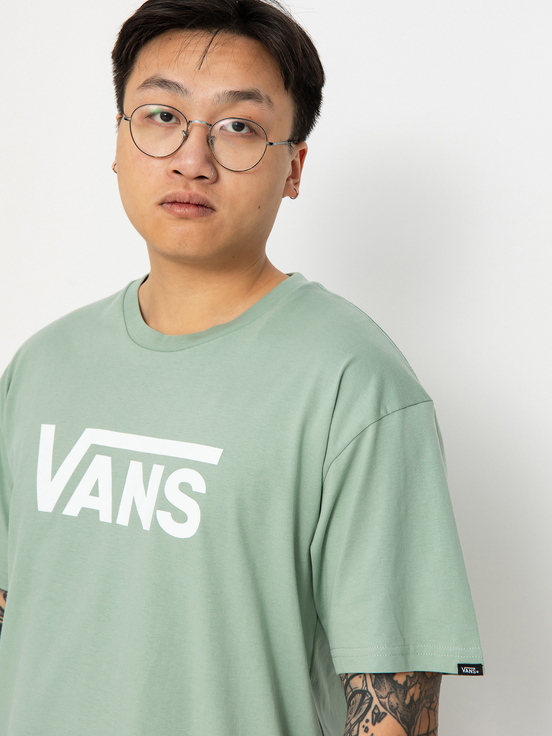 Vans Classic T-shirt (iceberg green/white)