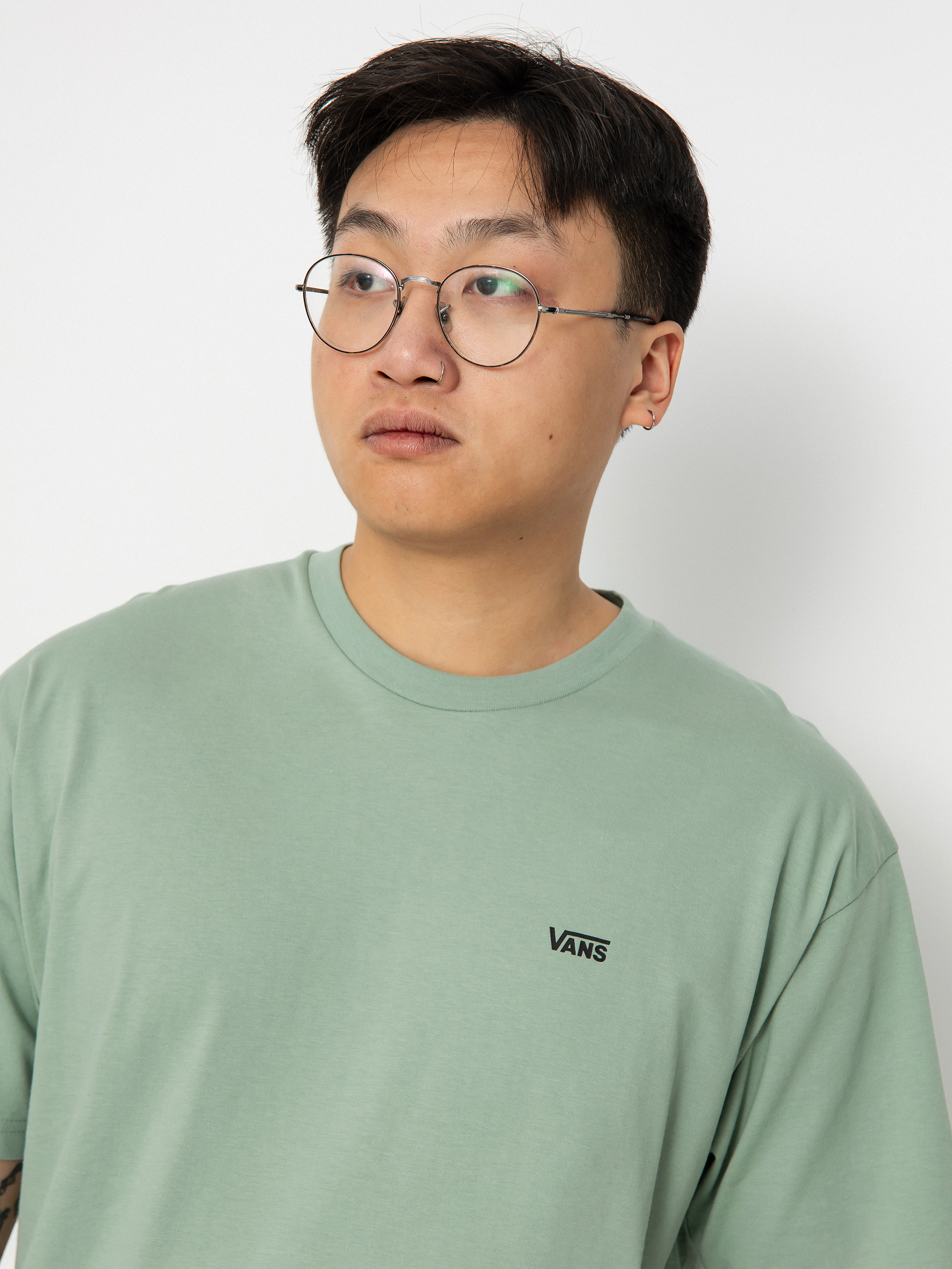 Vans Left Chest Logo T-shirt (iceberg green)