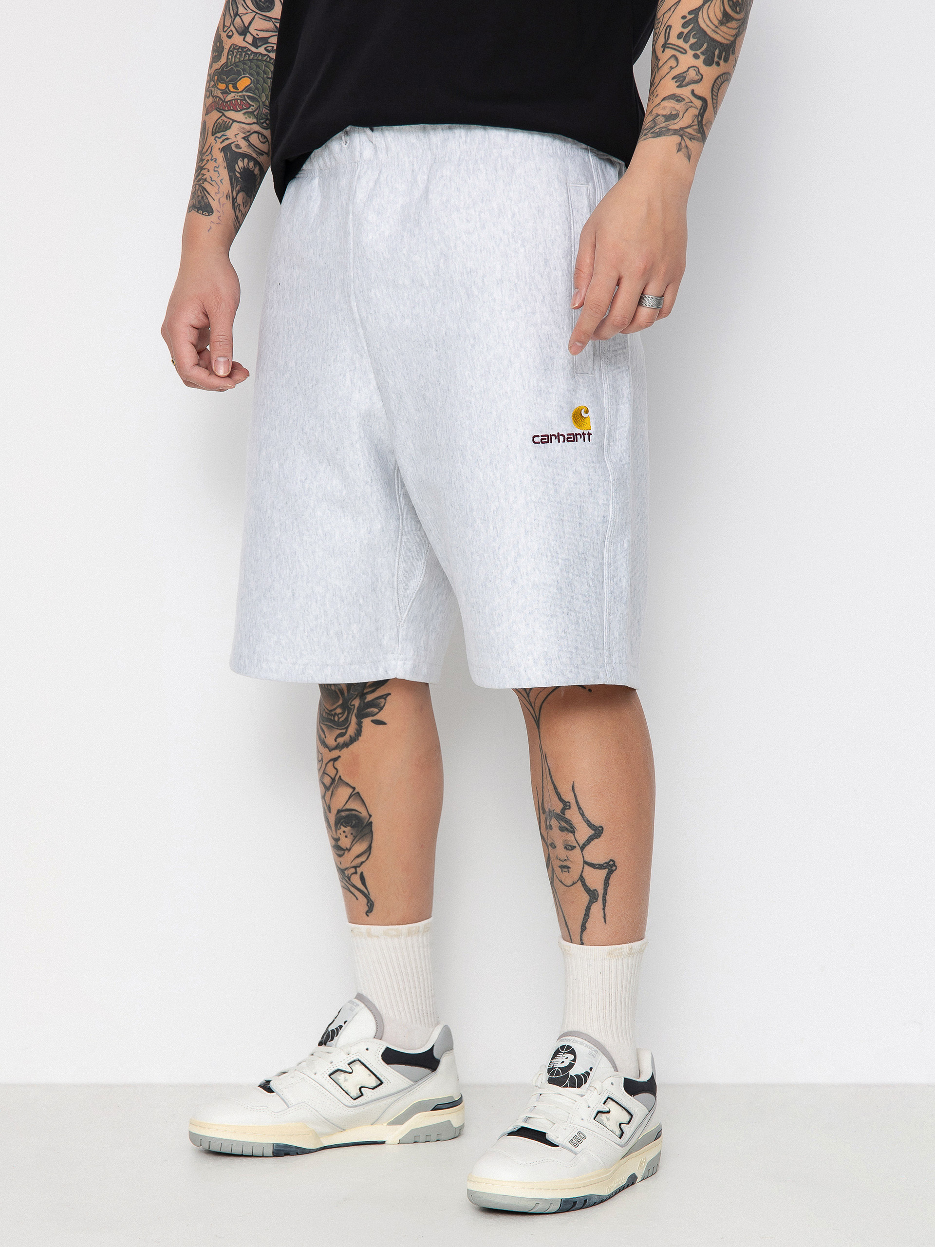 Carhartt WIP American Script Shorts (ash heather)