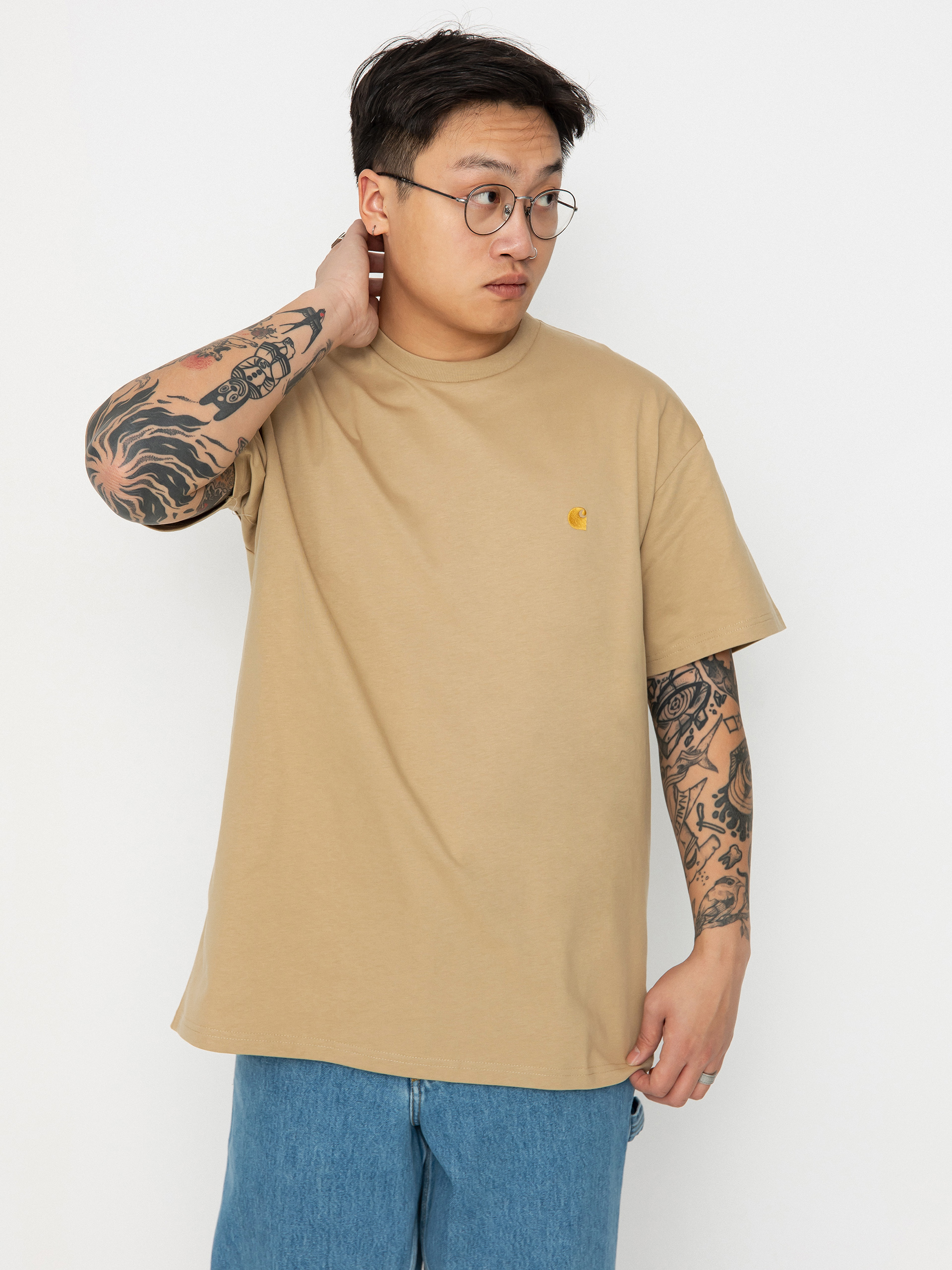 Carhartt WIP Chase T-Shirt - Leaf/Gold main image 1