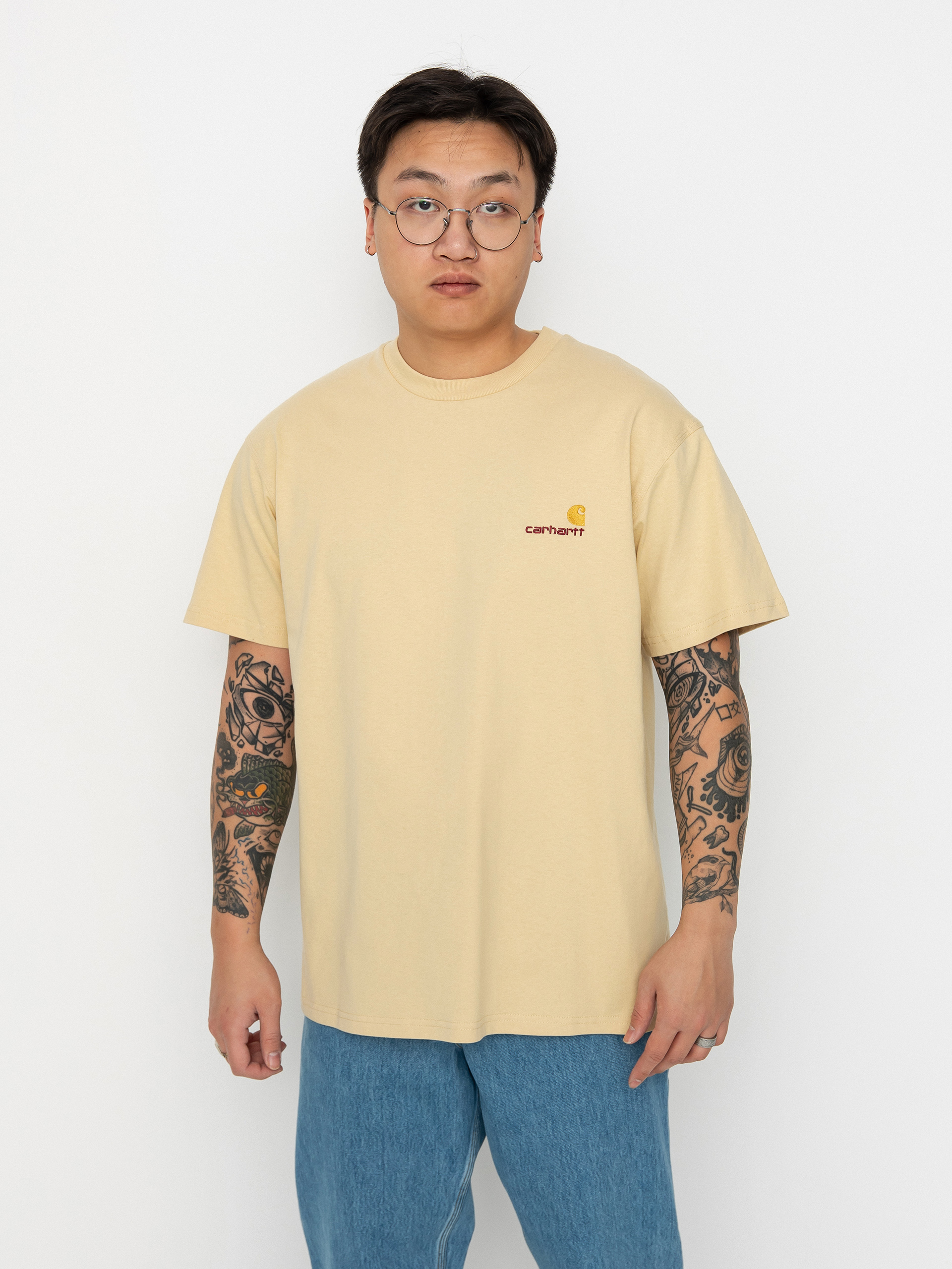 Carhartt WIP American Script T-shirt (rattan)