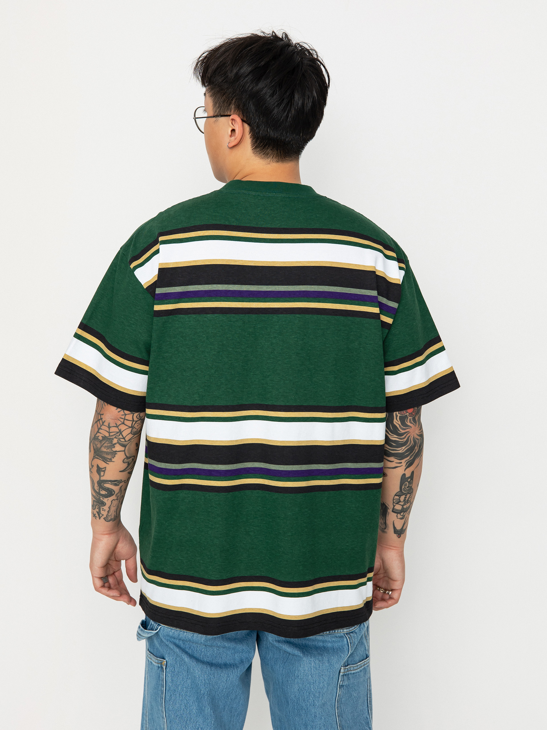 Carhartt WIP Morcom T-shirt (morcom stripe/chervil)