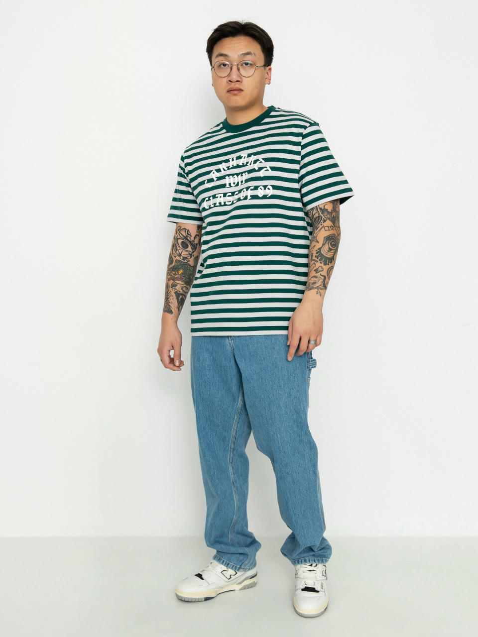 Carhartt WIP Scotty Athletic T-shirt (scotty stripe/chervil/sonic silver)