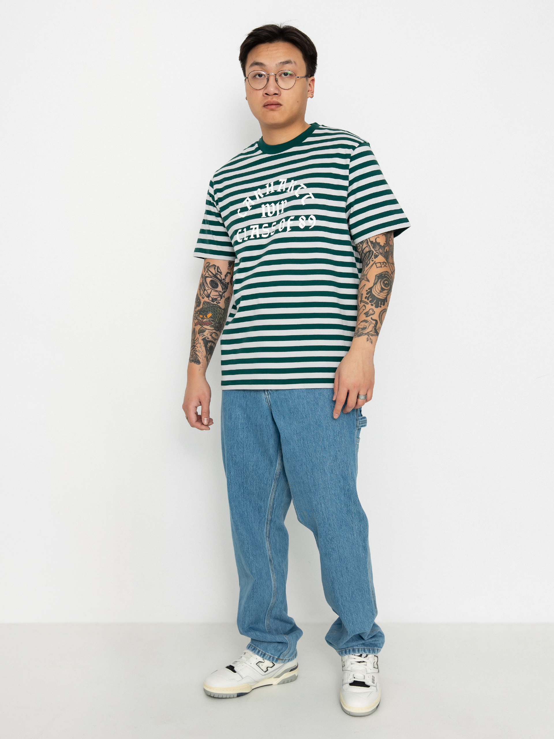 Carhartt WIP Scotty Athletic T-shirt (scotty stripe/chervil/sonic silver)