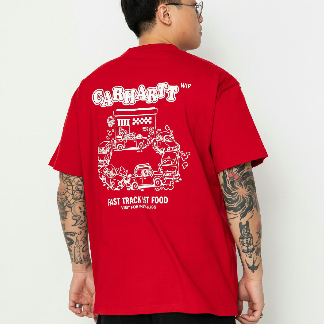 Carhartt WIP Fast Food T-shirt (samba/white)