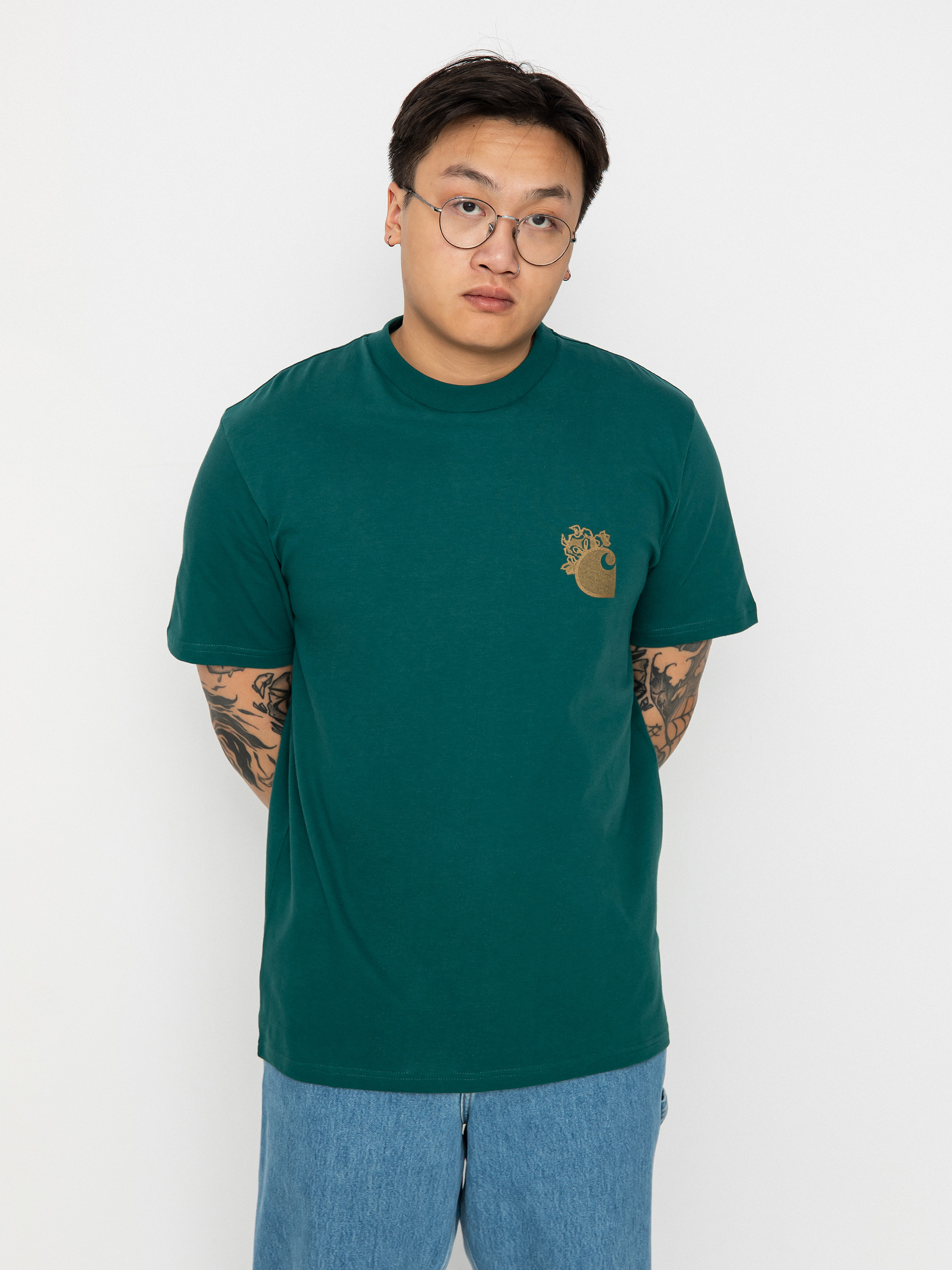 Carhartt WIP Little Hellraiser T-shirt (chervil/brown)