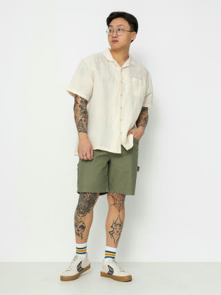 Brixton Bunker Linen Blend Shirt (whitecap)