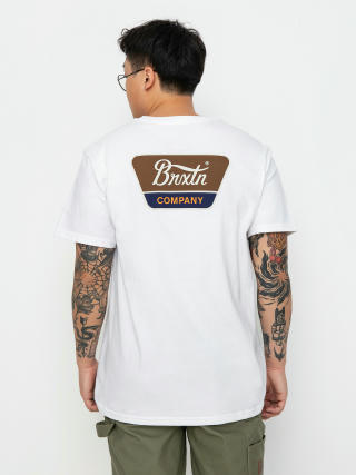 Brixton Linwood Stt T-Shirt (white/sepia/beige)