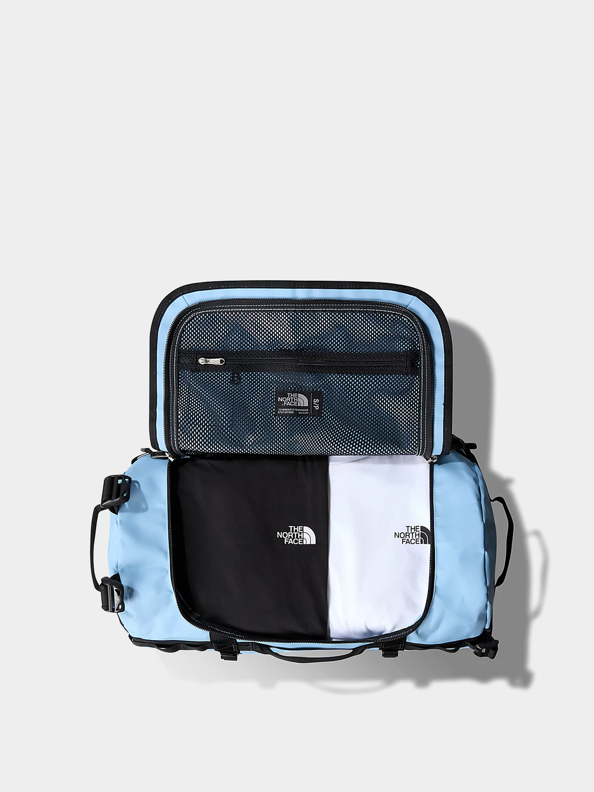 The North Face Base Camp Duffel S Tasche (steel blue/tnf black)