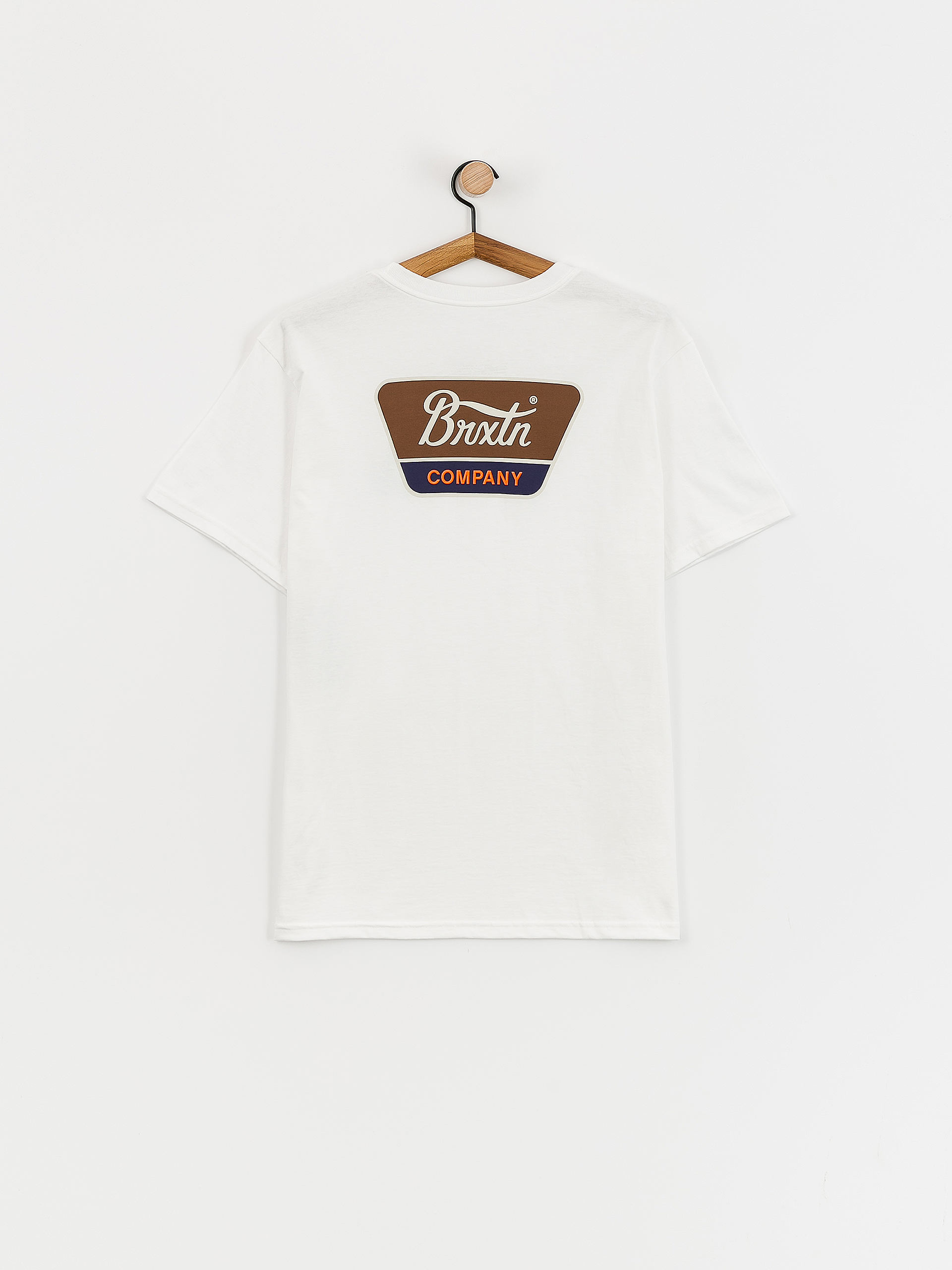 Brixton Linwood Stt T-shirt (white/sepia/beige)