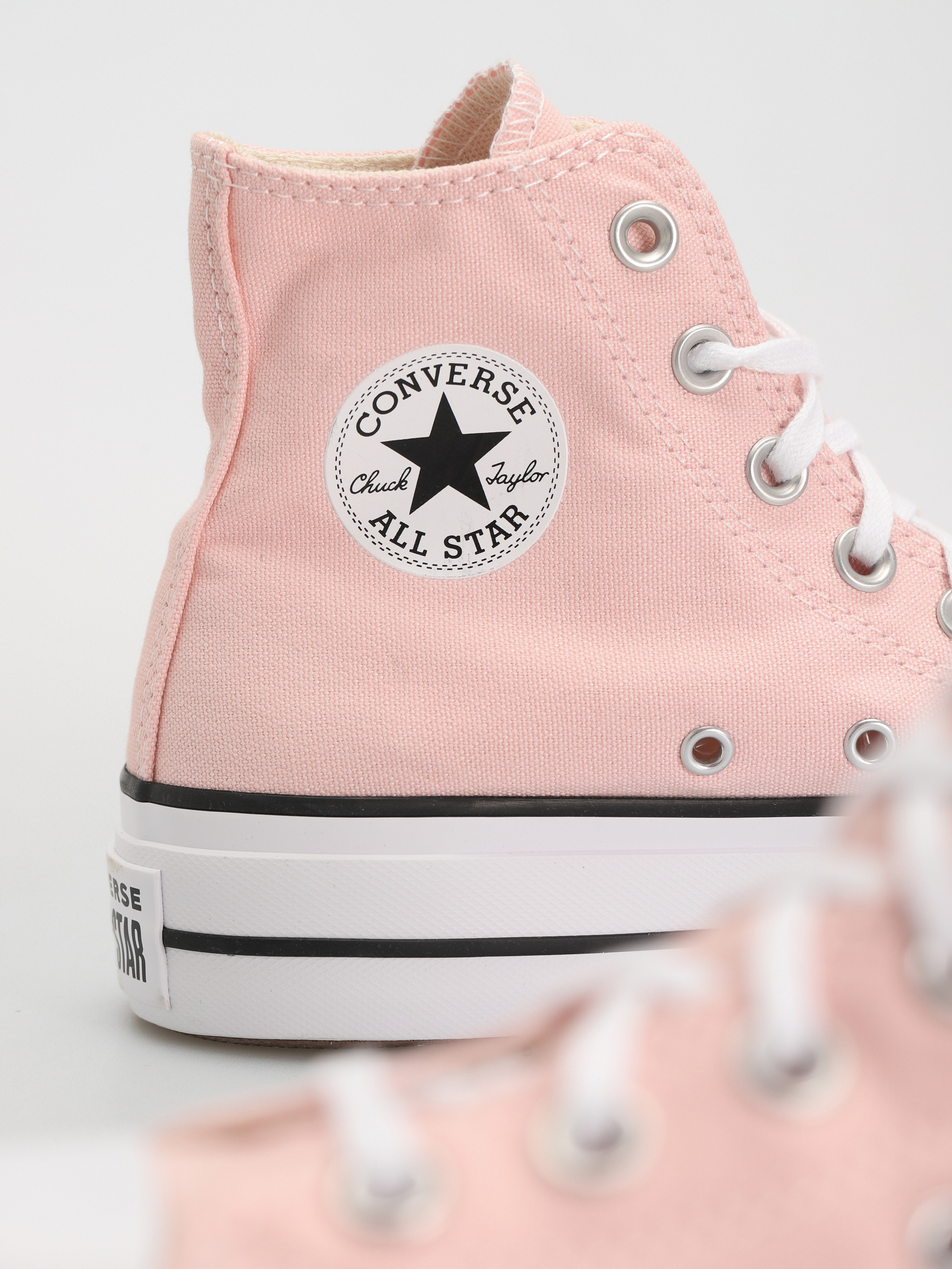 light pink high top converse