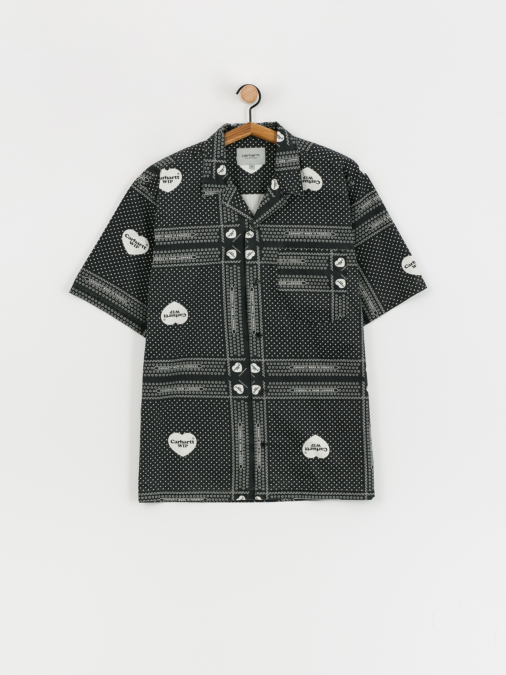 Carhartt WIP Heart Bandana Hemd (heart bandana print/black)