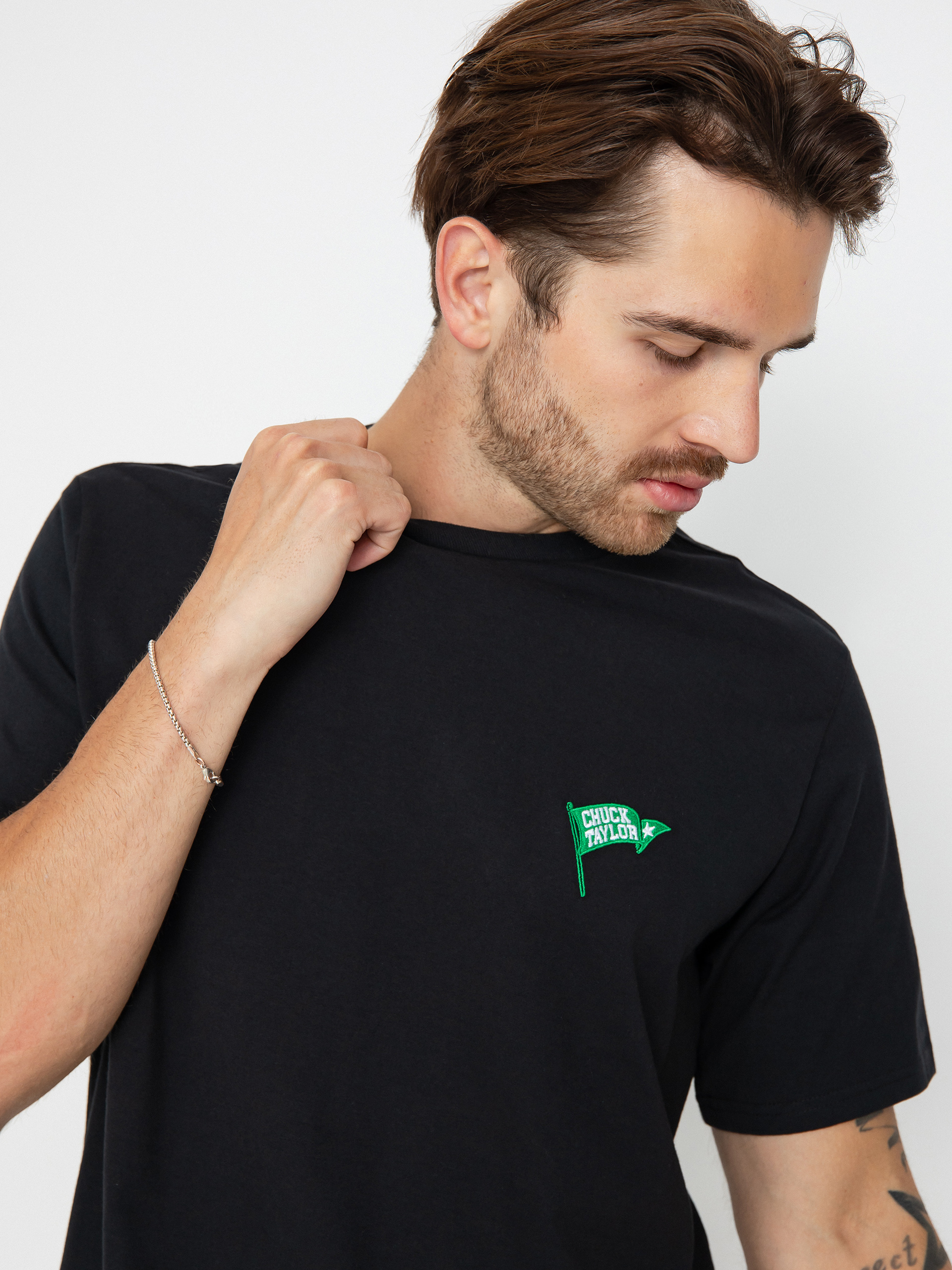 Converse T-Shirt Retro Chuck Flag (black)