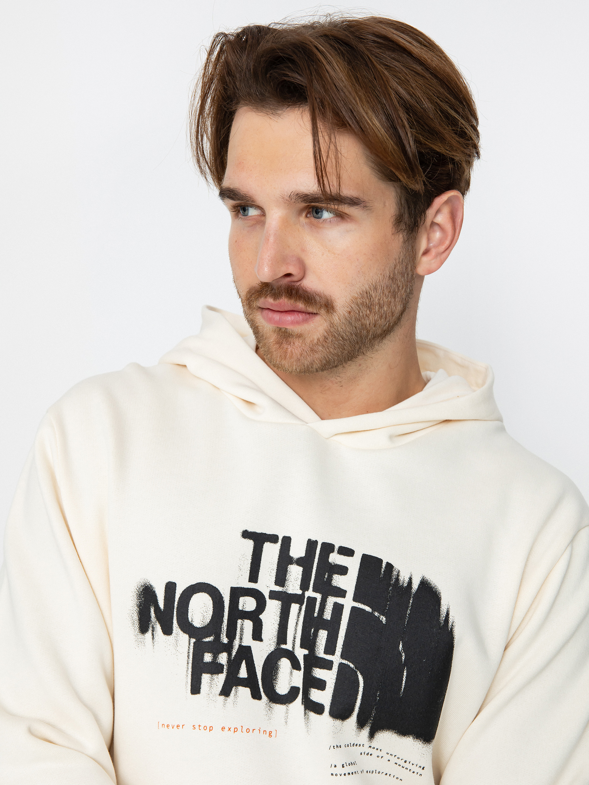 The North Face Graphic HD 3 Hoodie (white dune)