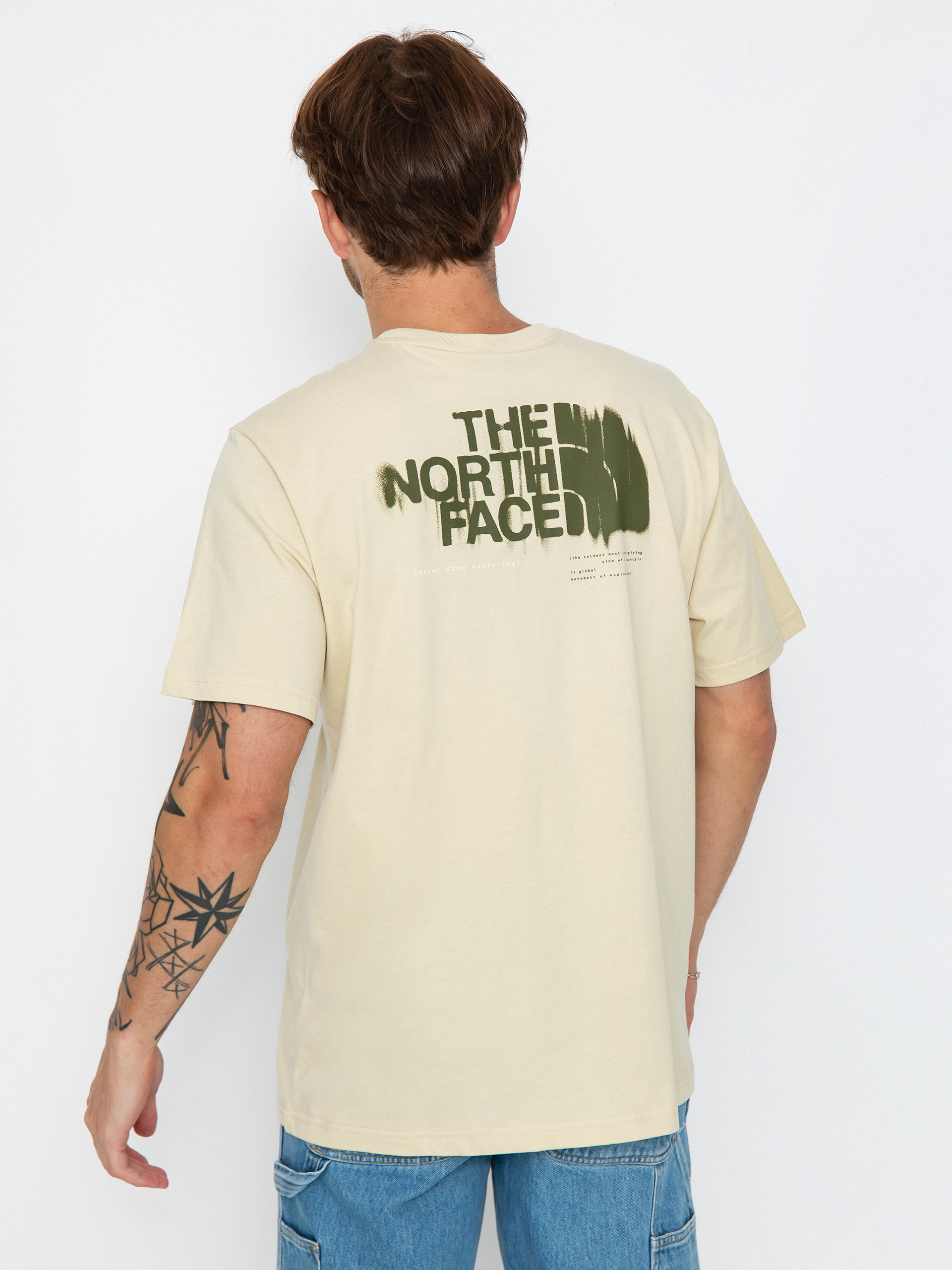 The North Face Graphic 3 T shirt beige gravel