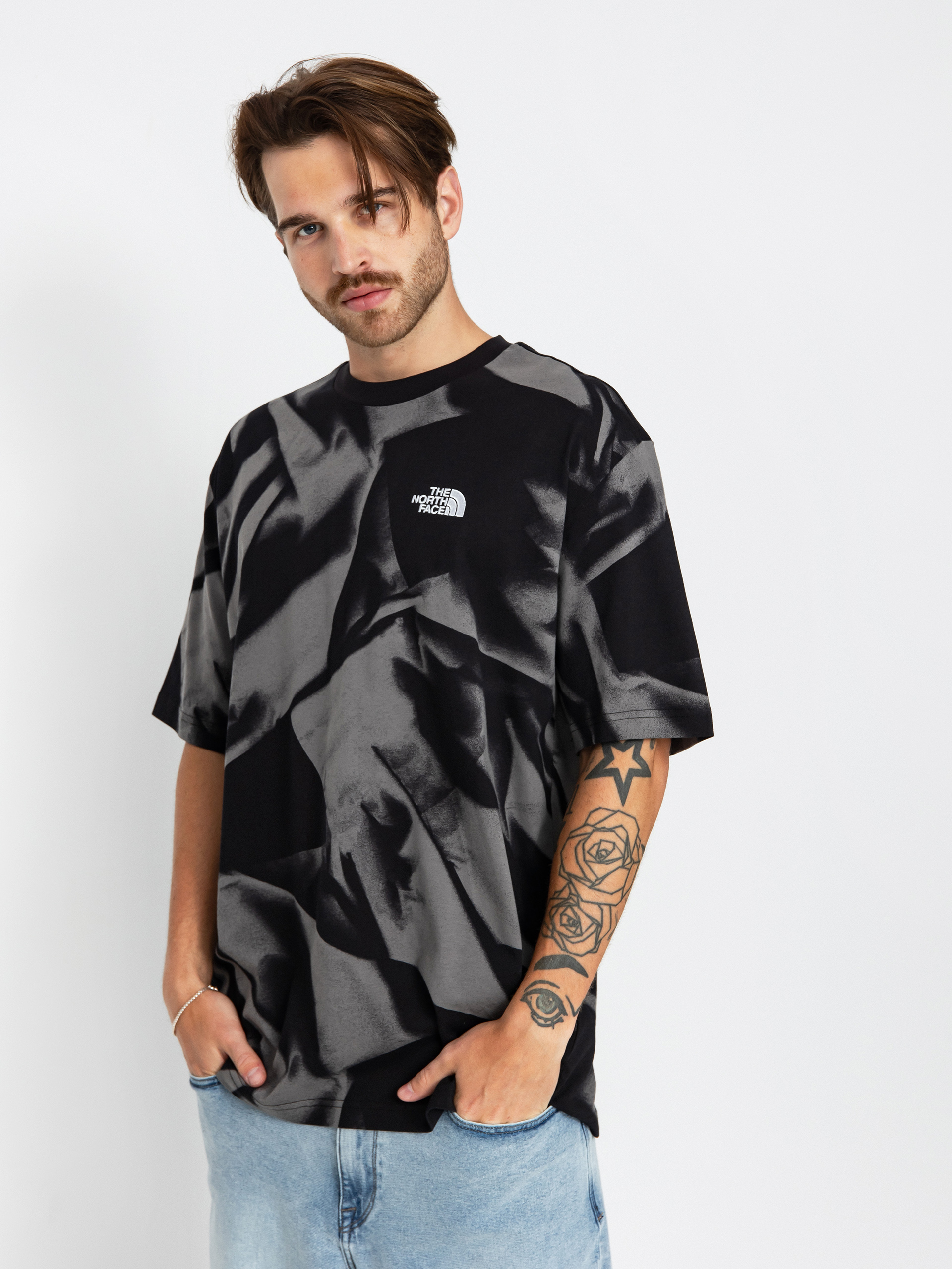 The North Face Oversize Simple Dome Print T-shirt (smoked pearl garment fo)