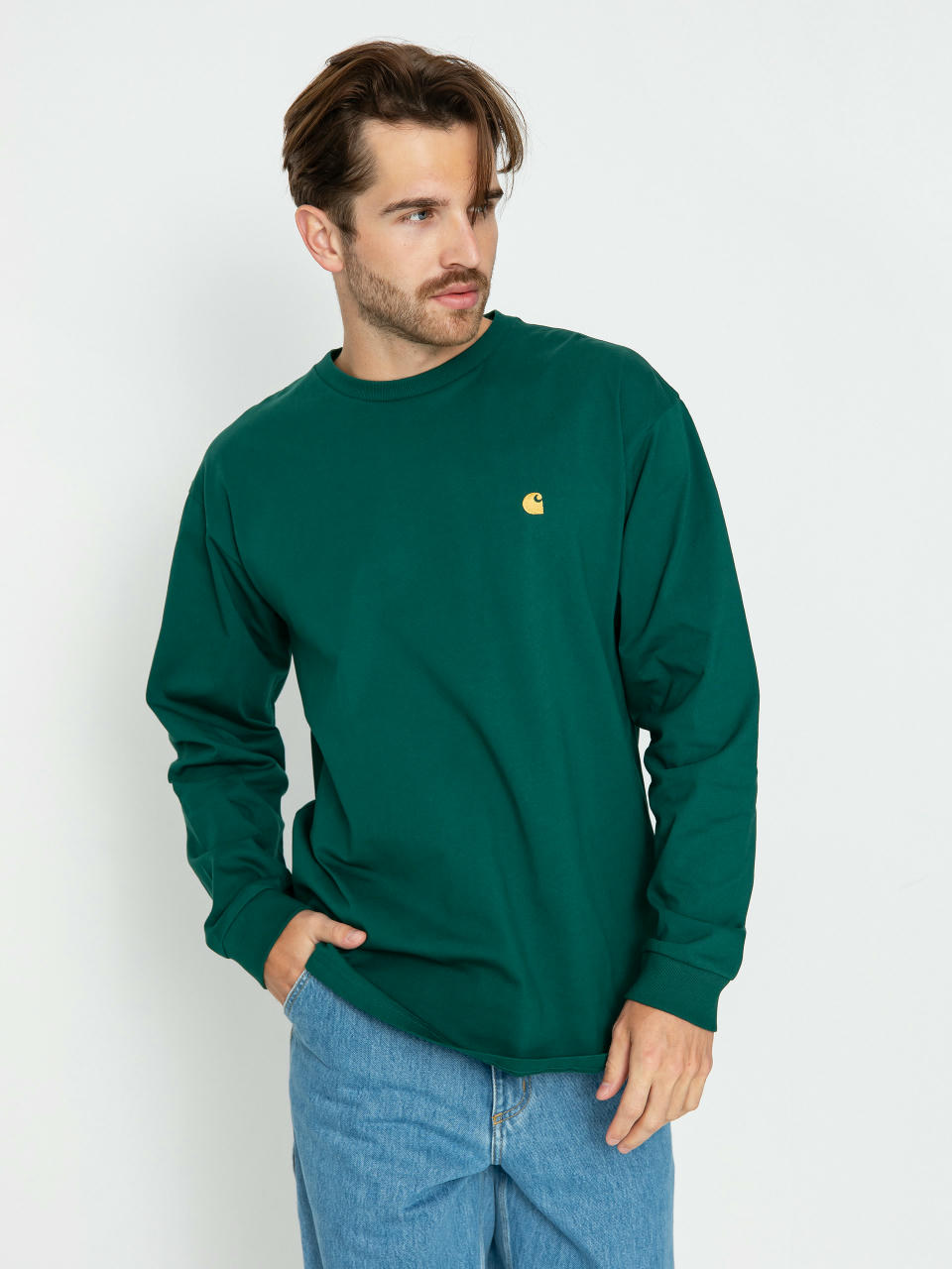 Carhartt WIP Chase Longsleeve (chervil/gold)