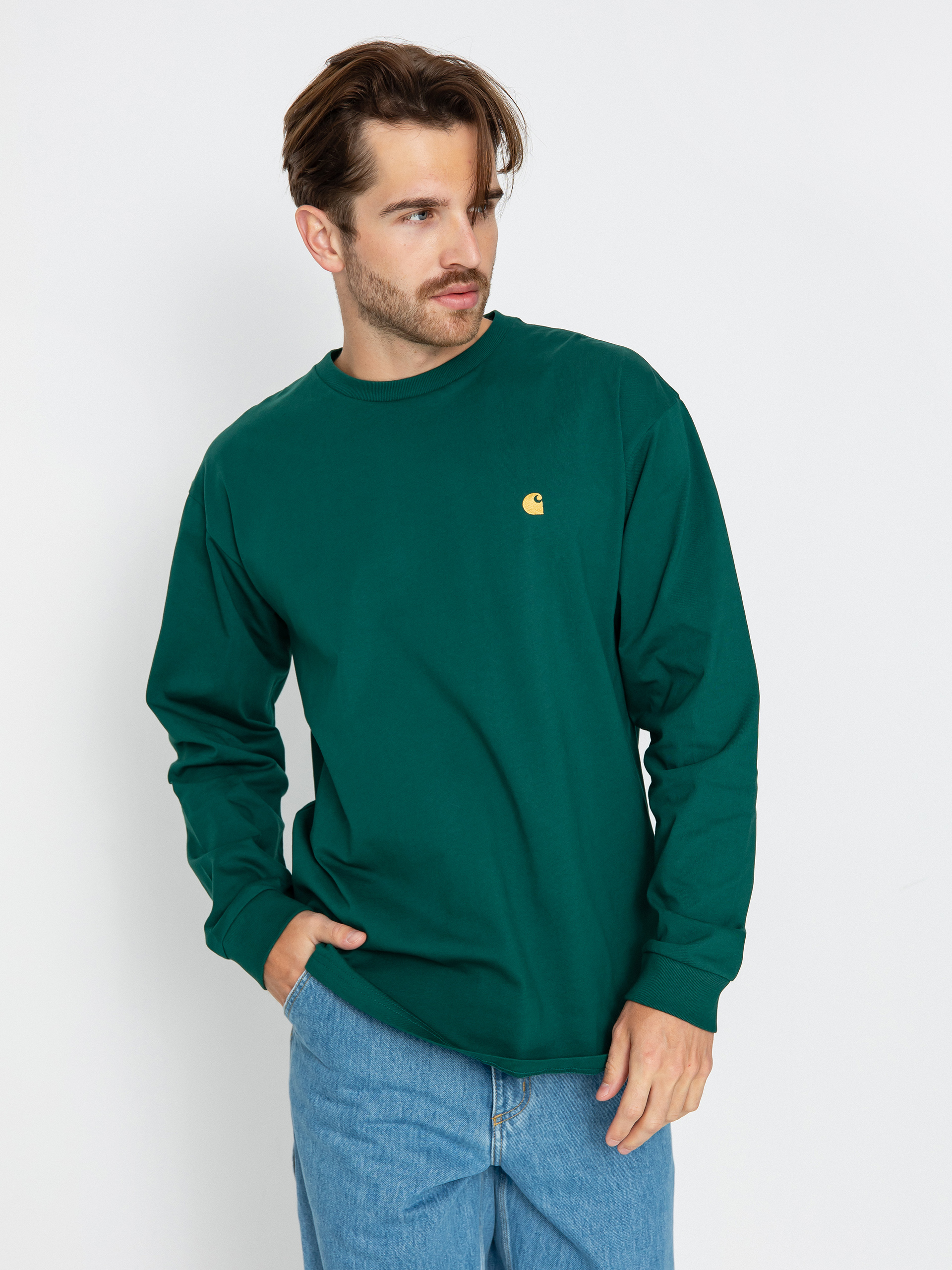 Carhartt WIP Chase Longsleeve (chervil/gold)