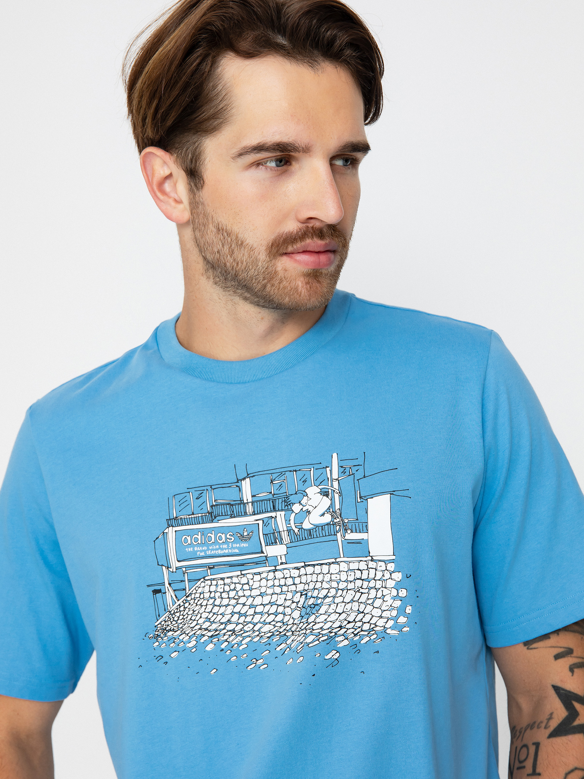 adidas Hjones 2 T-Shirt (ltblue/multco)