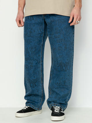 Vans Check 5 Printed Loose Denim Pants (vintage indigo)