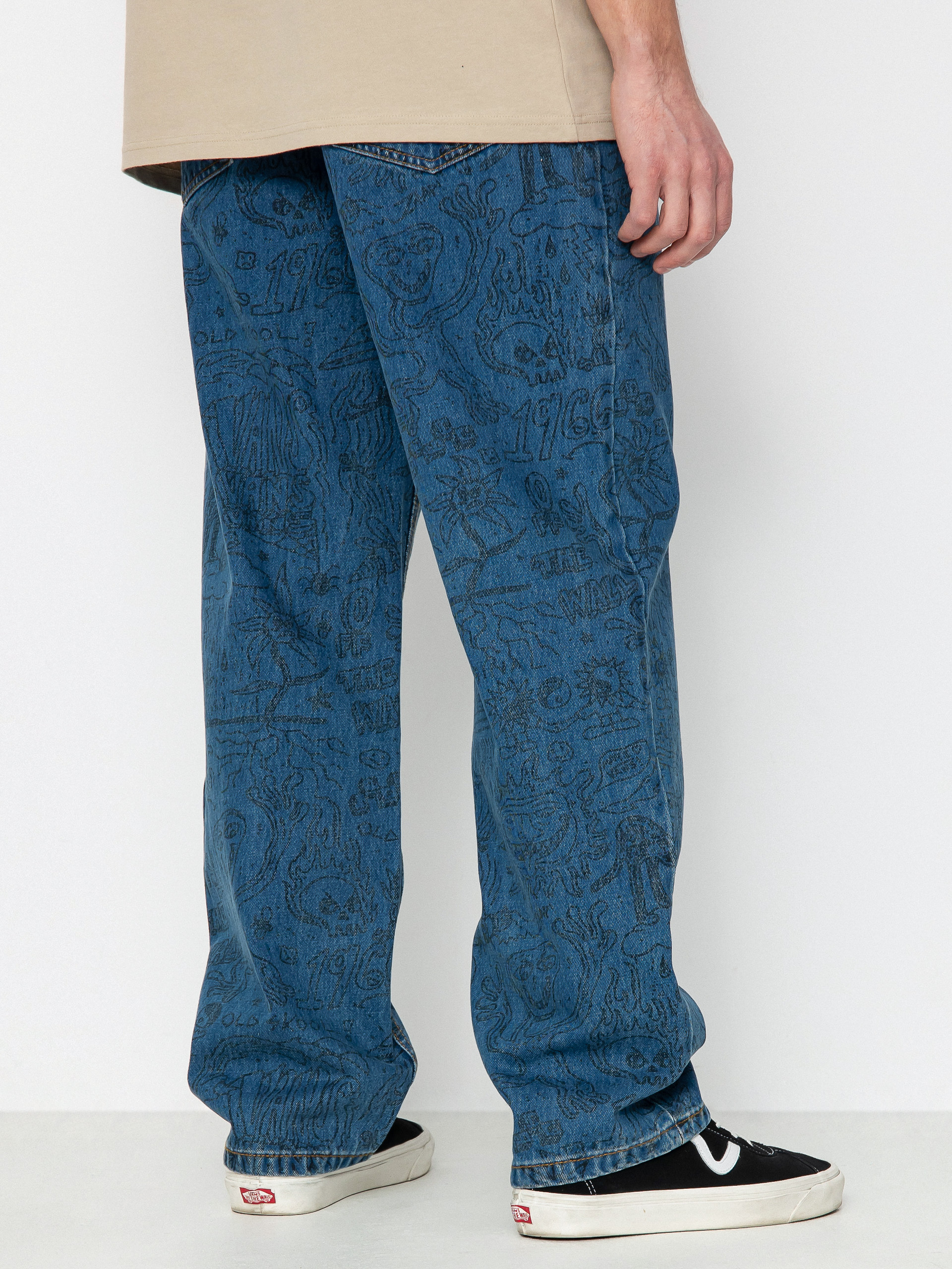 Vans Check 5 Printed Loose Denim Pants (vintage indigo)