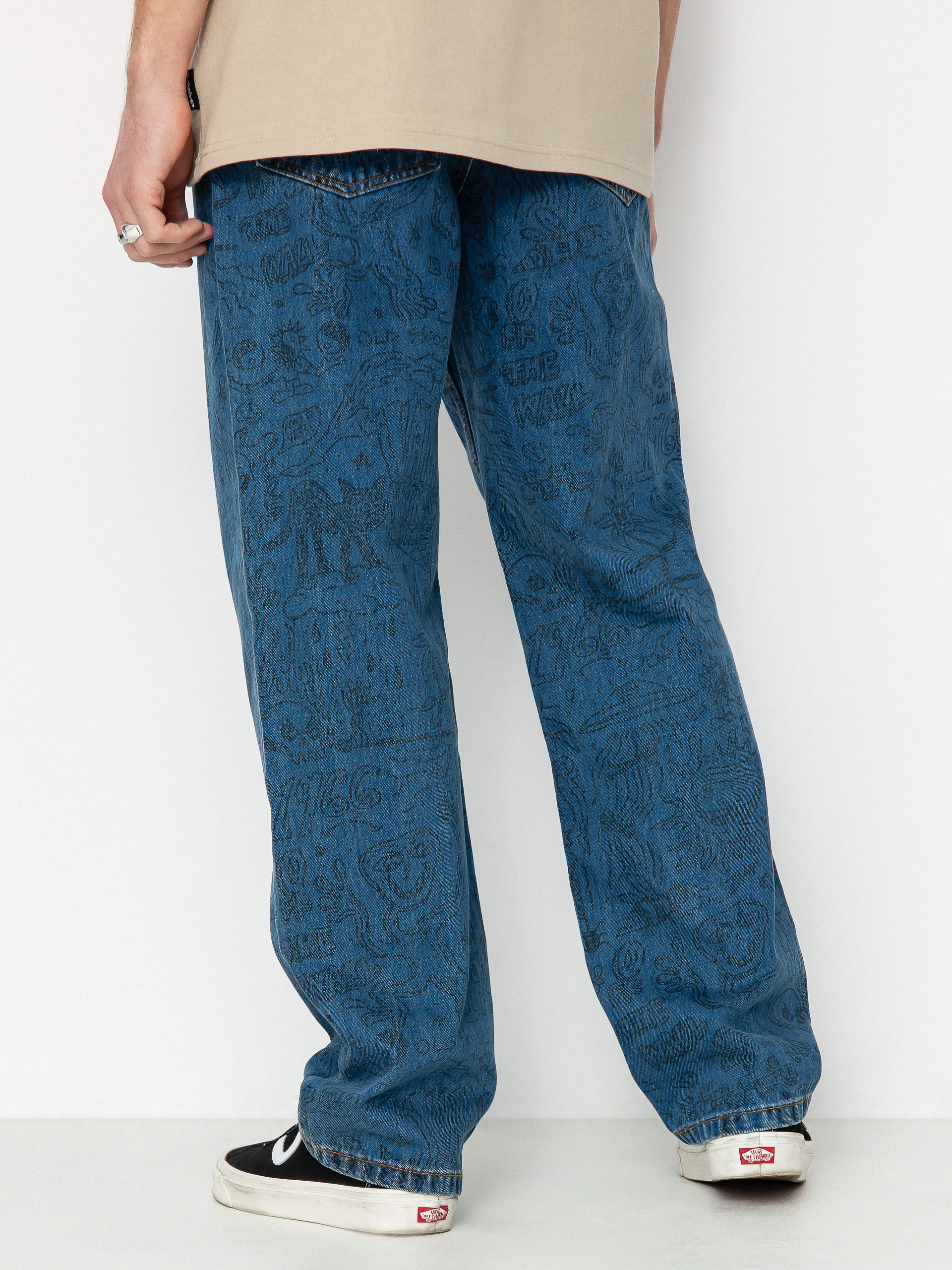Vans Check 5 Printed Loose Denim Pants (vintage indigo)