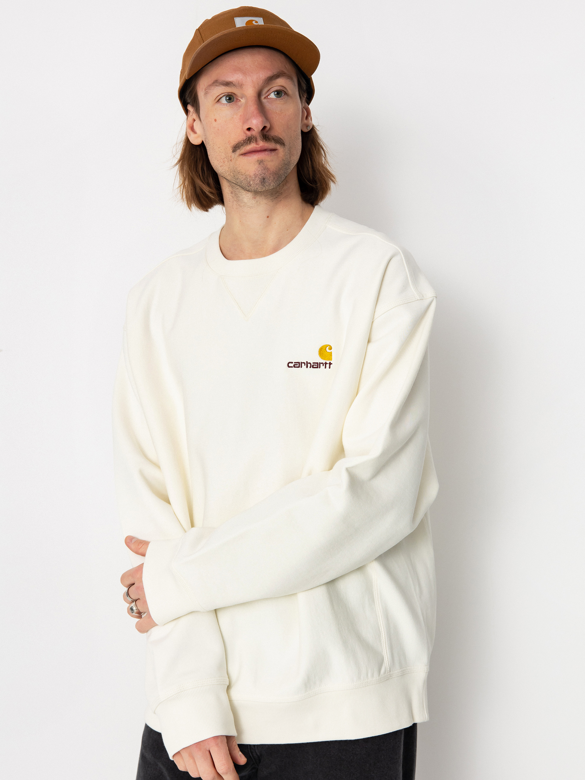 Carhartt wip american script sweatshirt best sale