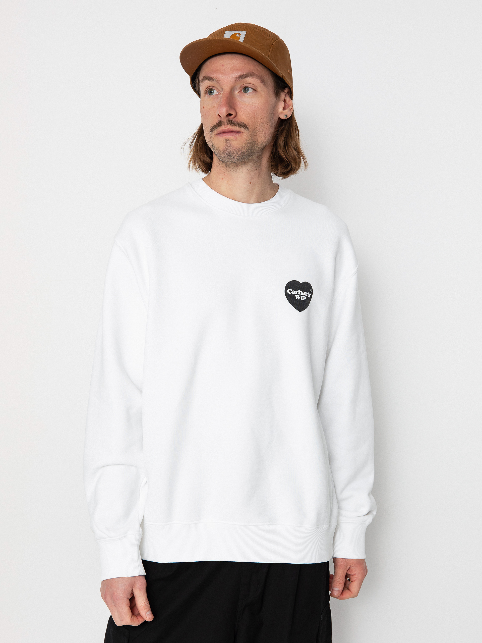 Carhartt WIP Heart Bandana Sweatshirt (white/black)