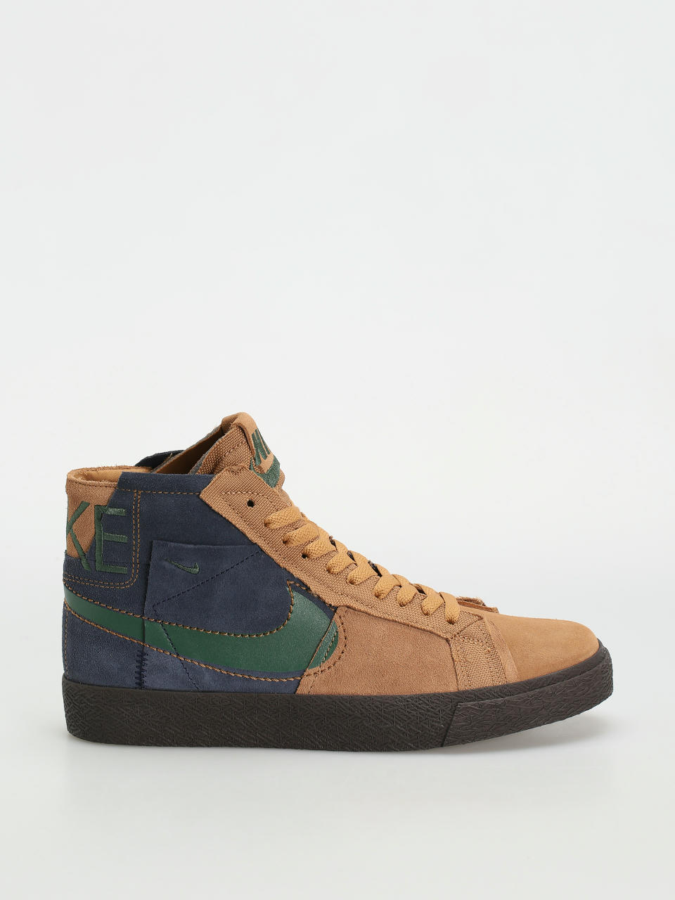 Nike SB Zoom Blazer Mid Prm Shoes (legend dk brown/fir obsidian)