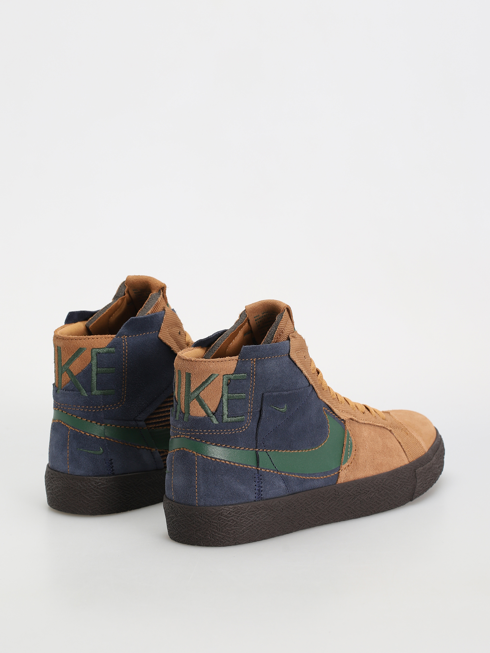 Nike SB Zoom Blazer Mid Prm Shoes (legend dk brown/fir obsidian)