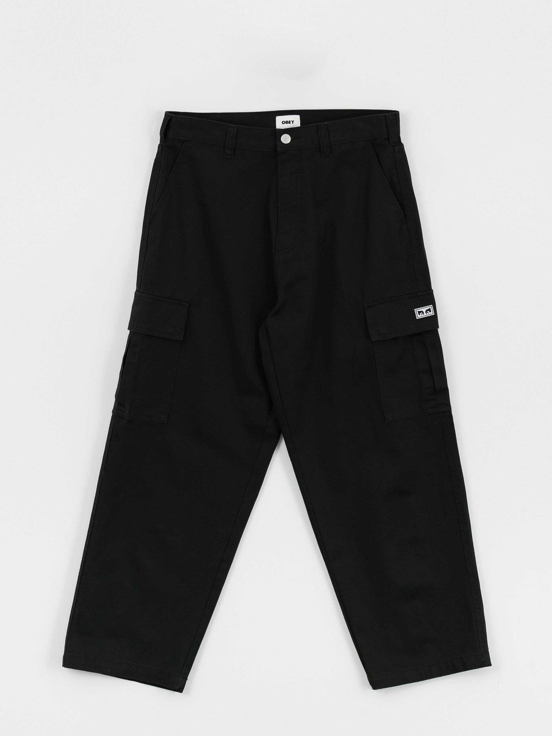 OBEY Bigwig Baggy Twill Cargo Hose (black)