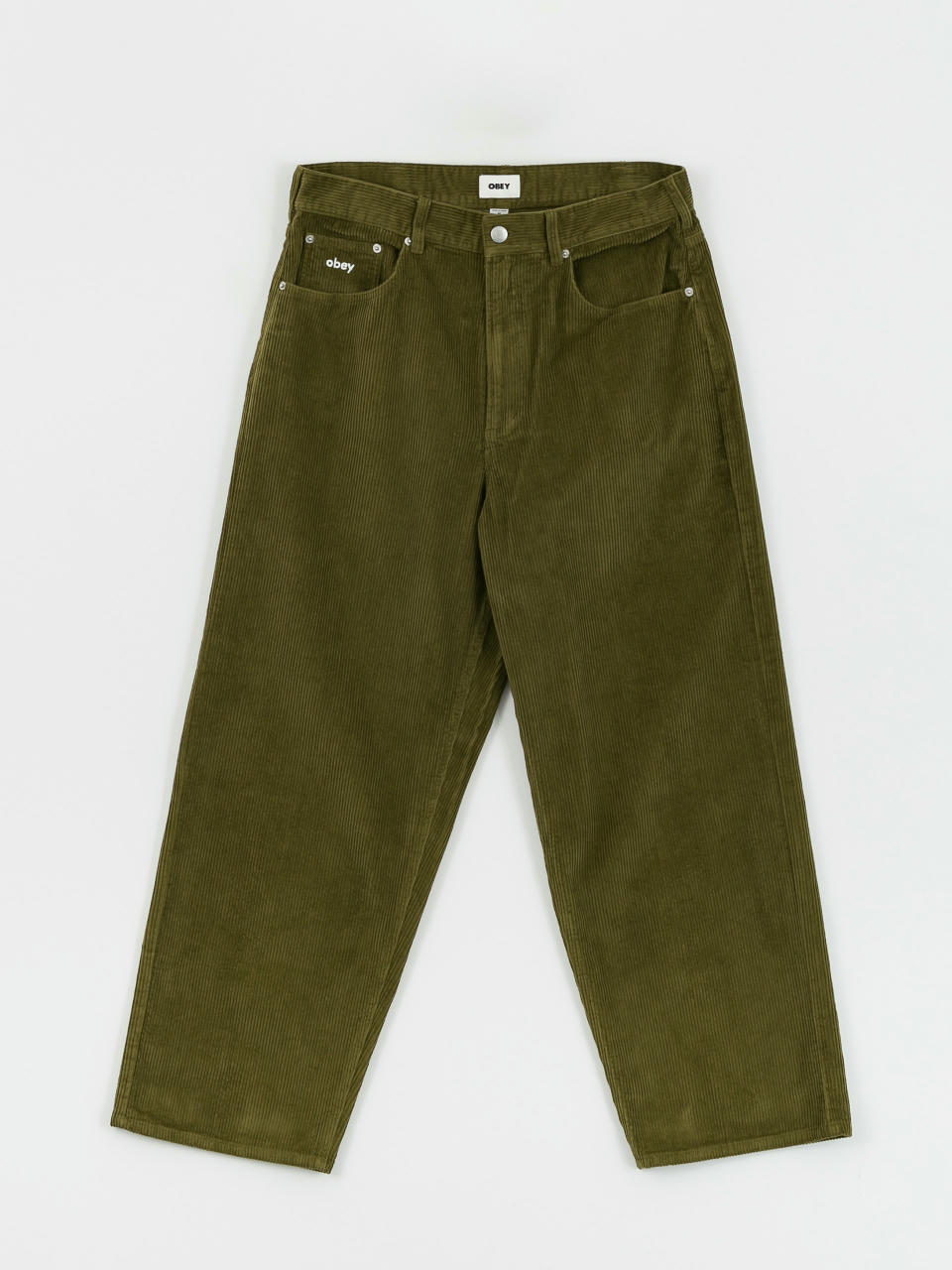 OBEY Bigwig Baggy Corduroy Pants (moss green)