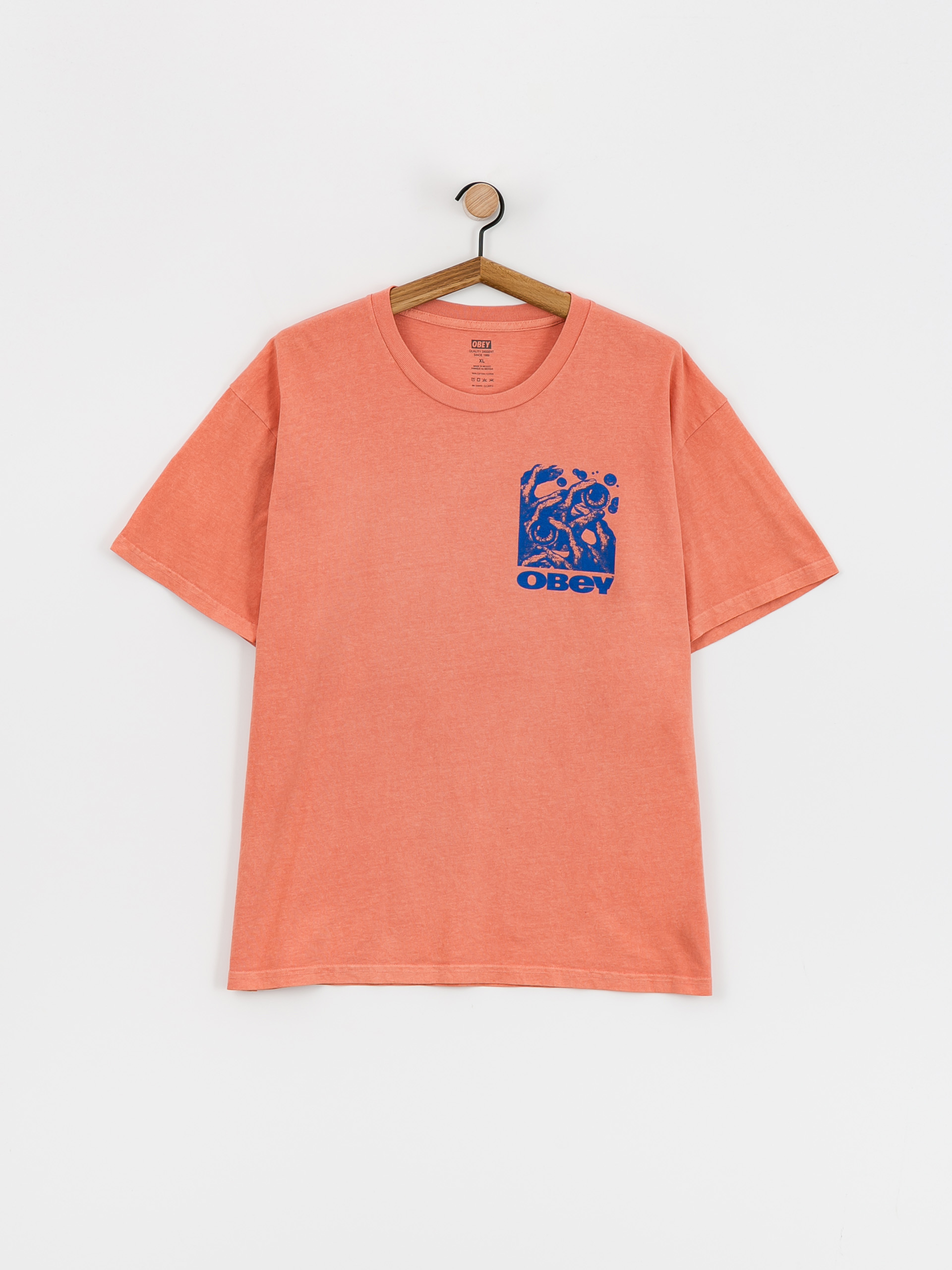 OBEY Eyes In My Head T-Shirt (pigment sunset coral)