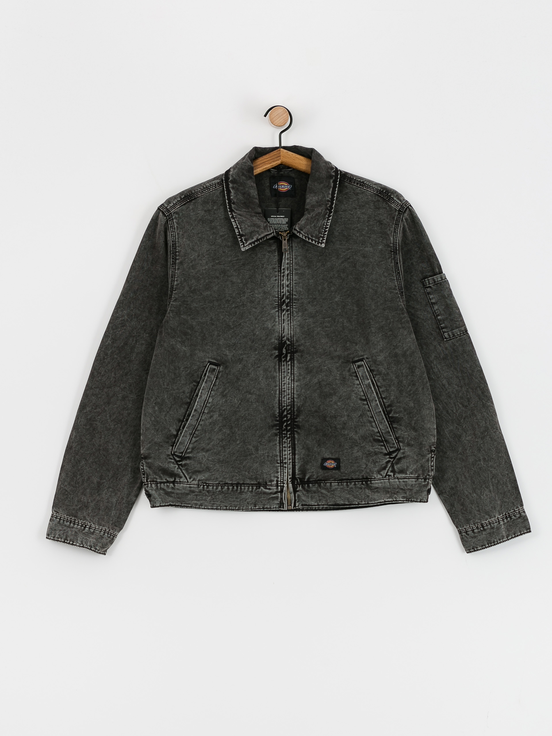 Dickies Newington Jacke (dble dye/acid wash black)