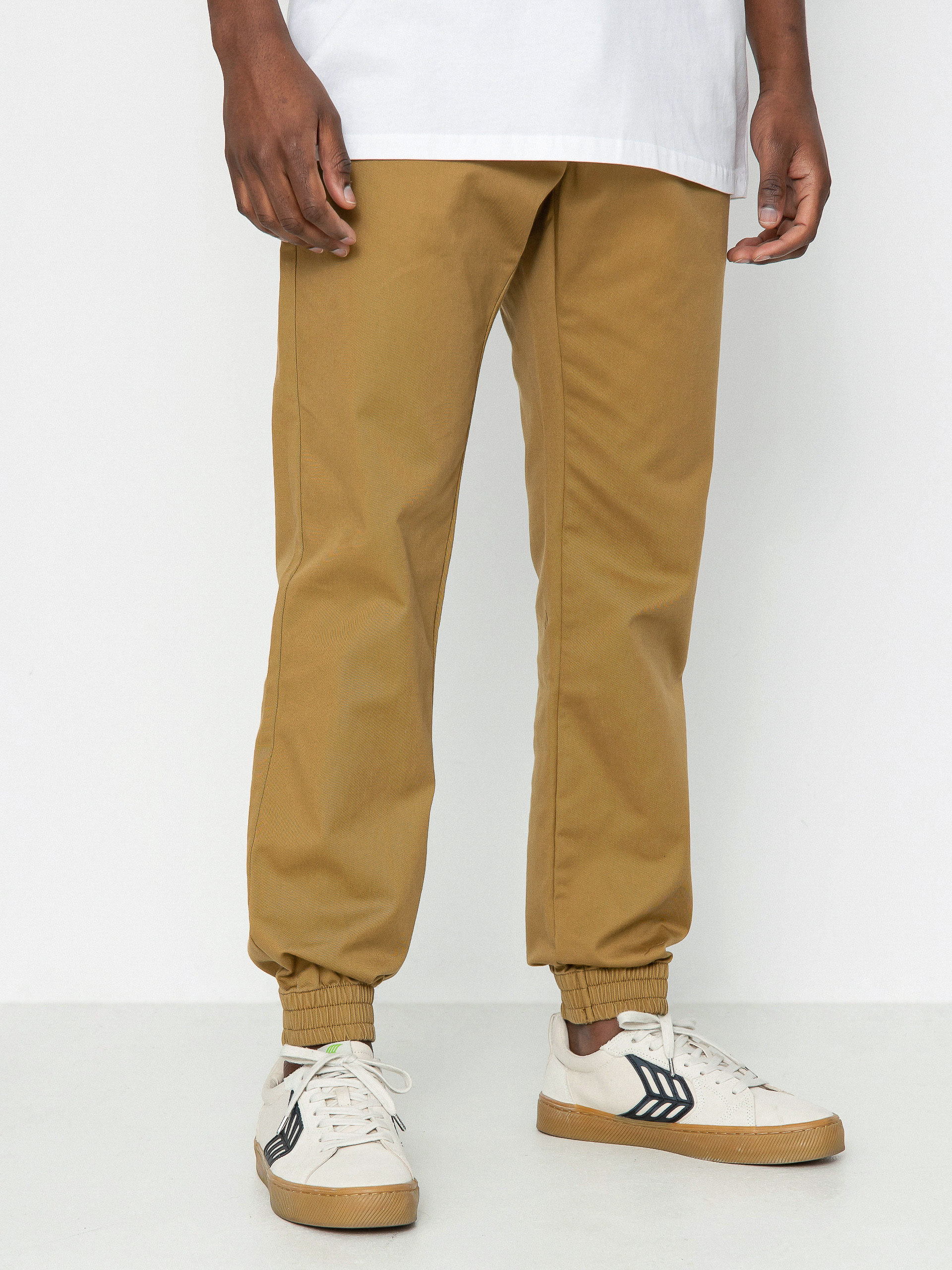 Volcom Frickin Slim Jogger Pants (dark khaki)