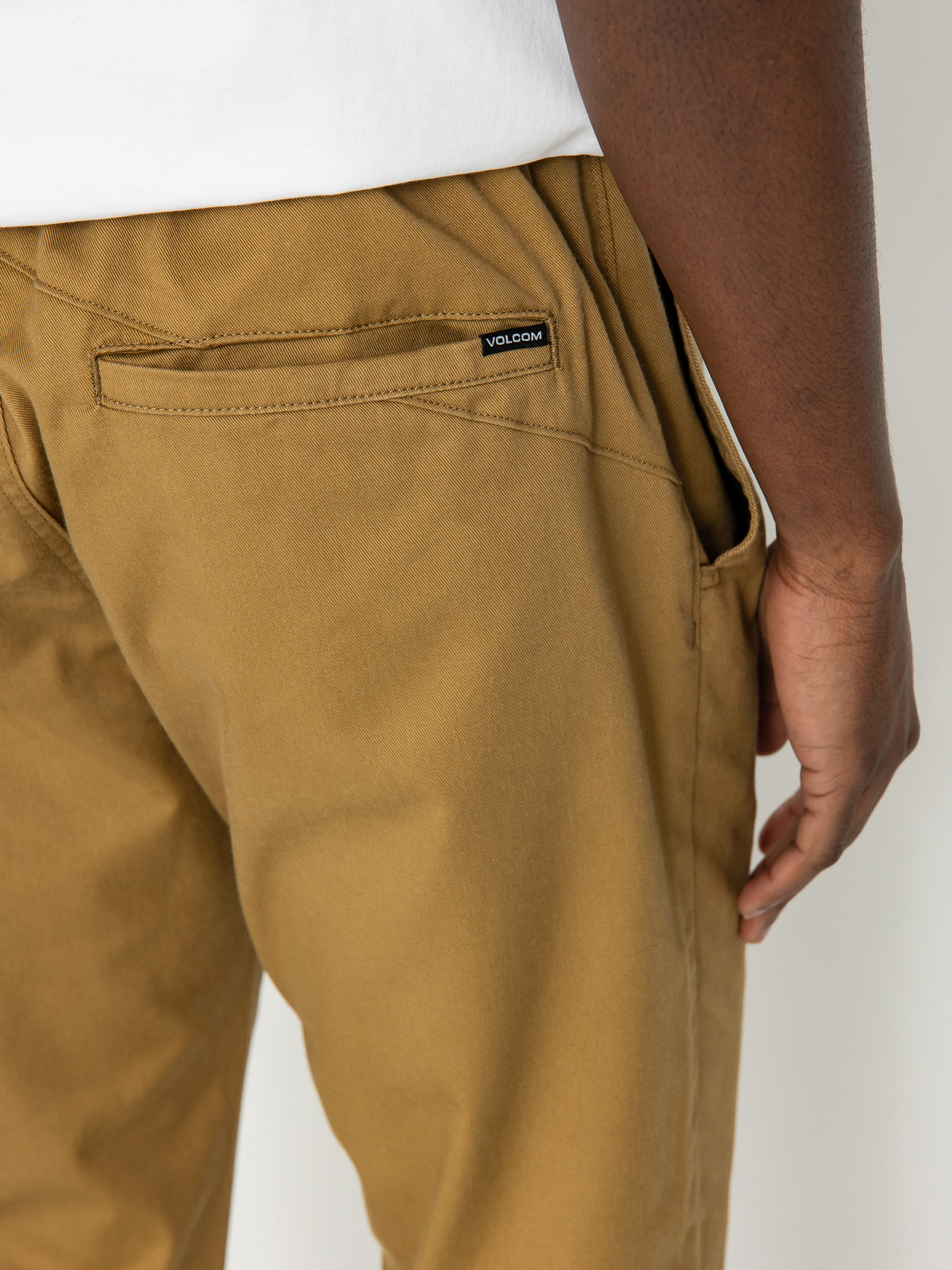 Volcom Frickin Slim Jogger Pants (dark khaki)