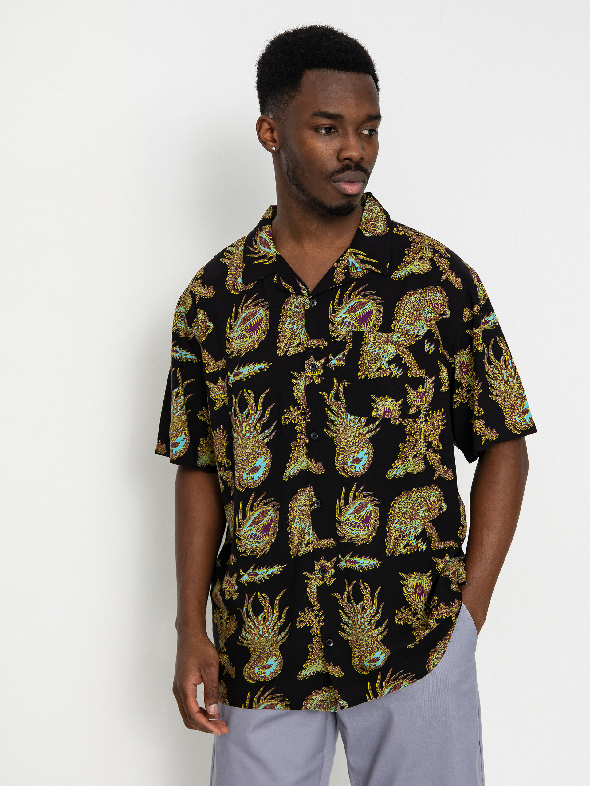 Volcom Fa Tetsunori Hemd (black)