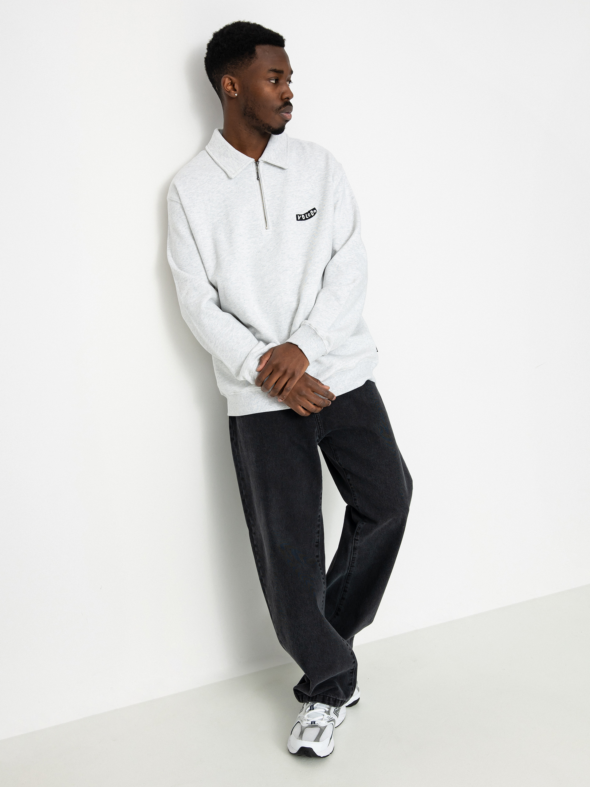 Polar Skate Surf Logo Crewneck Sweatshirt - grey (heather grey)
